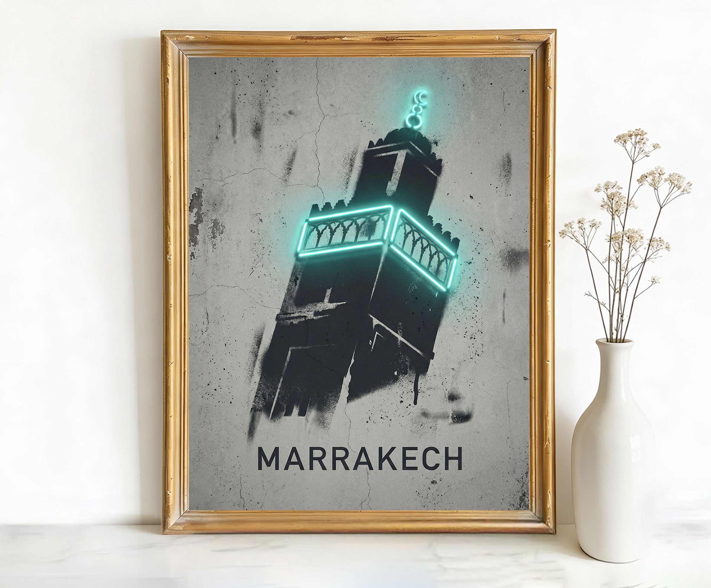 Marrakech Morocco Koutoubia Mosque Art