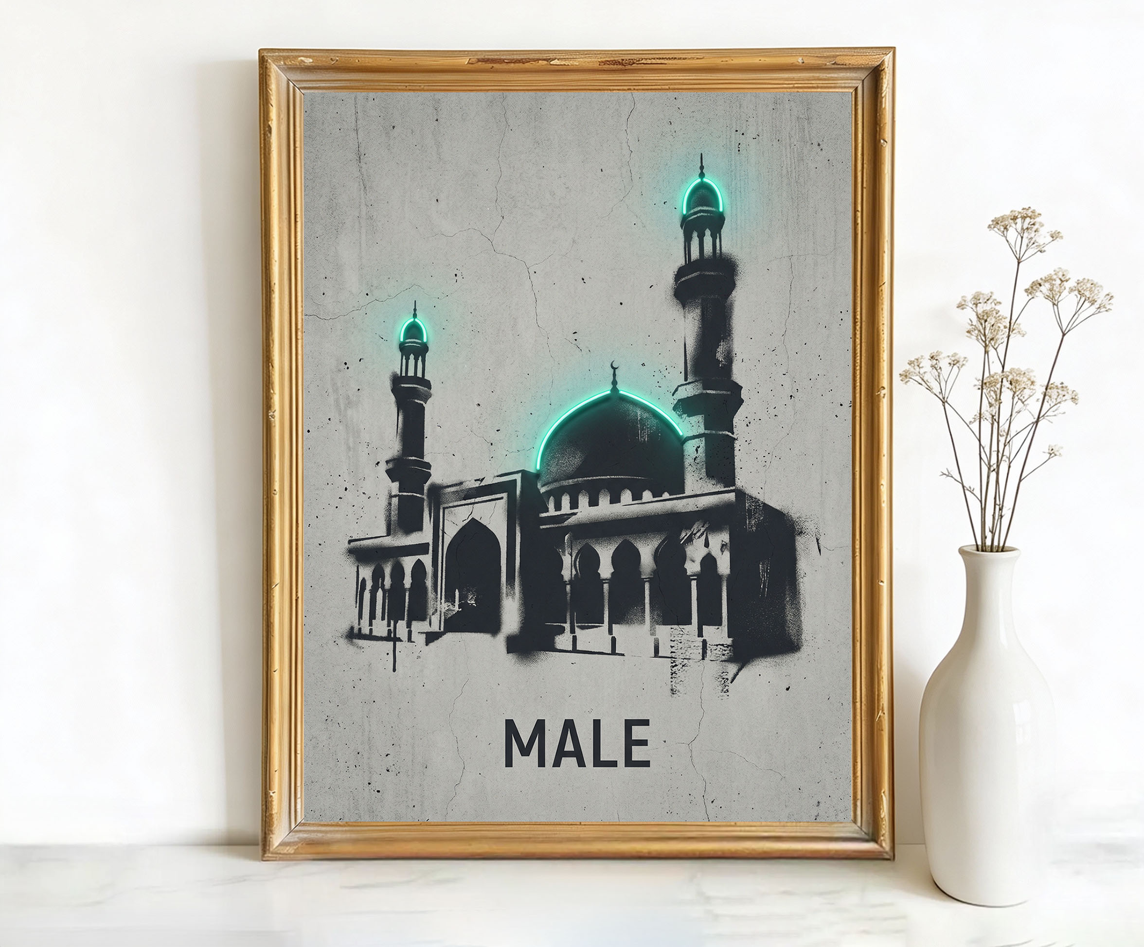 Male Maldives Grand Friday Mosque Art
