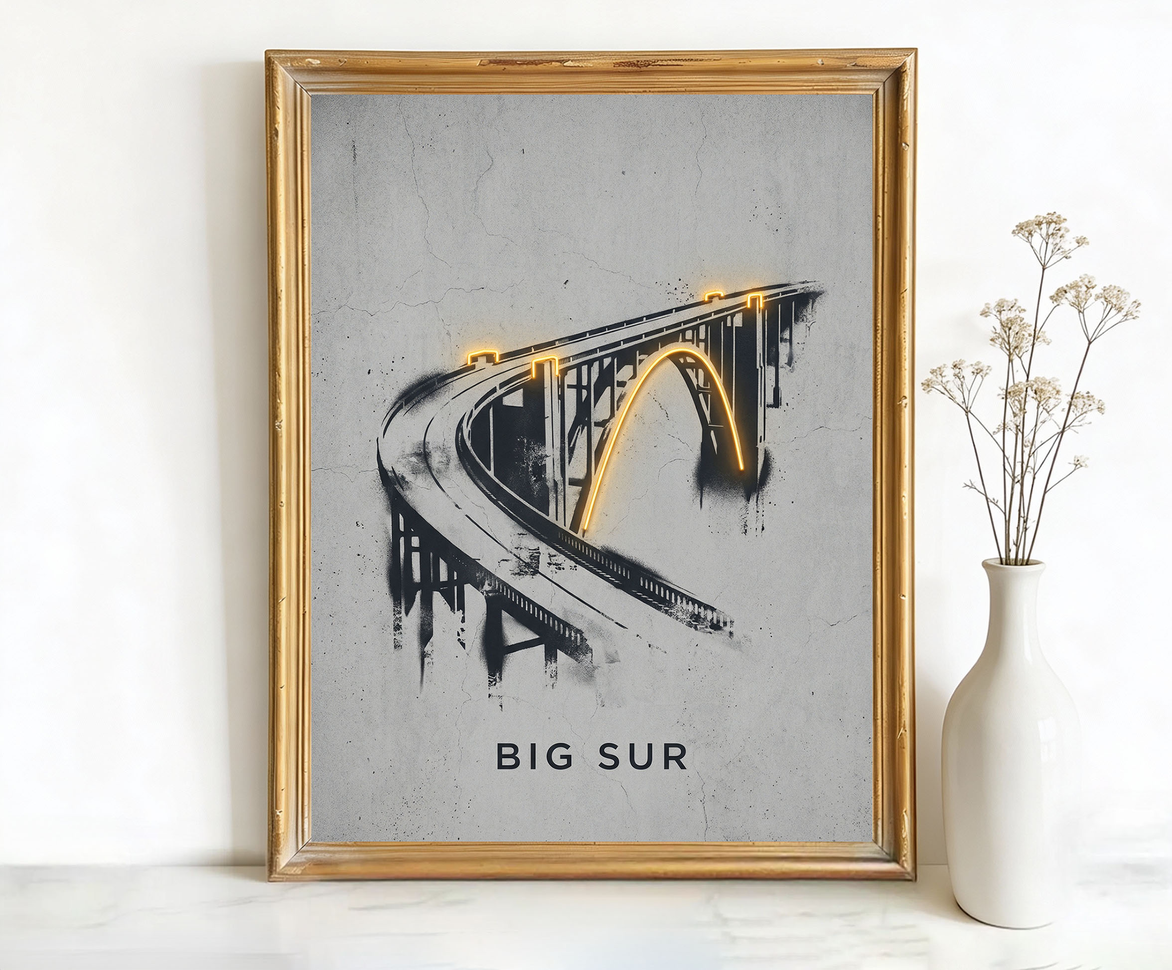 Big Sur California Bixby Creek Bridge Art