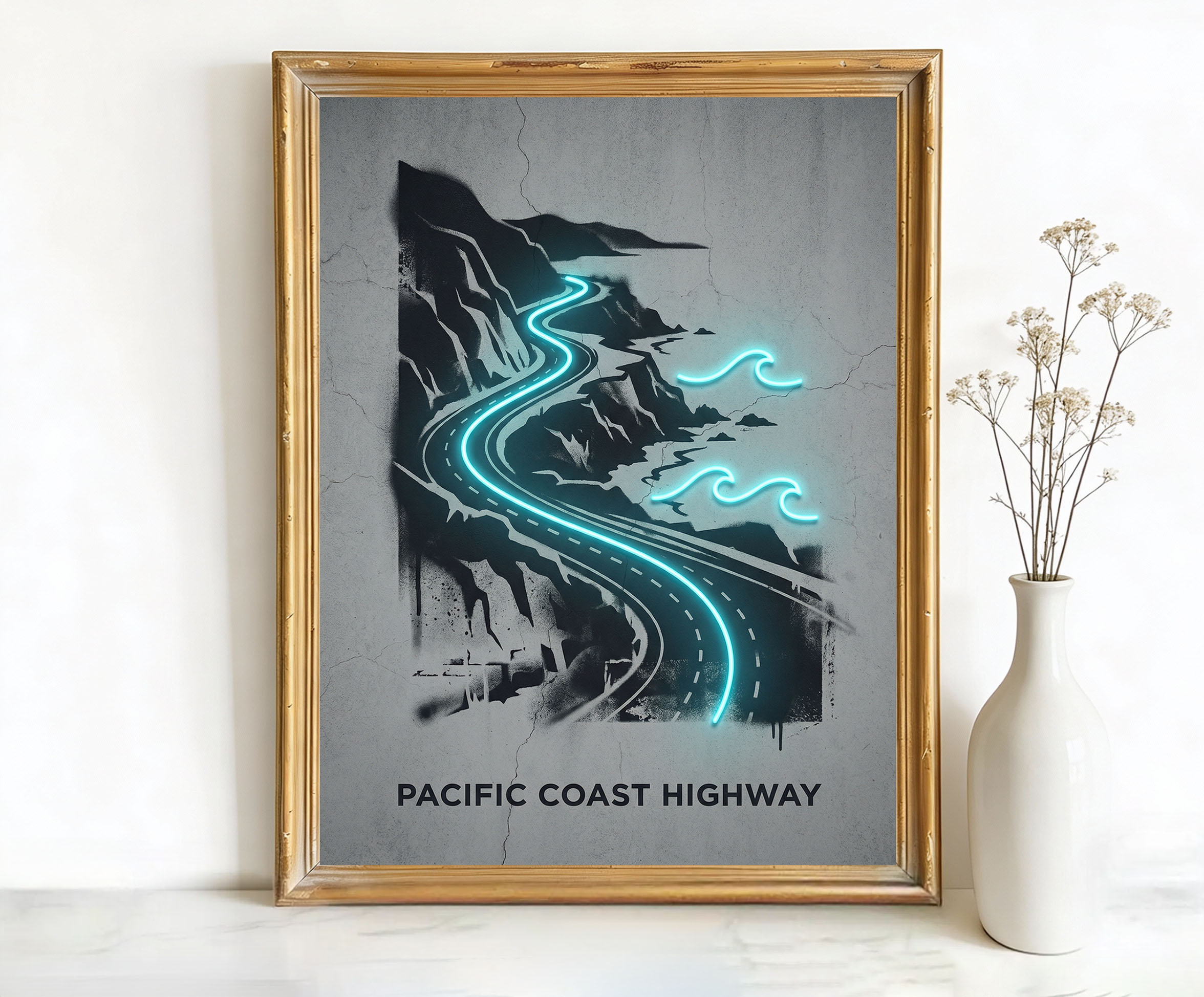 California Pacific Coast Highway Art
