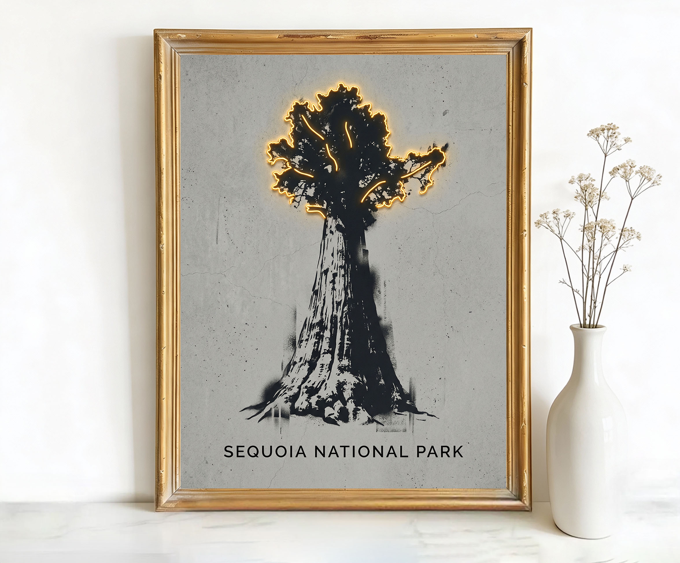 Sequoia National Park California Giant Tree Art