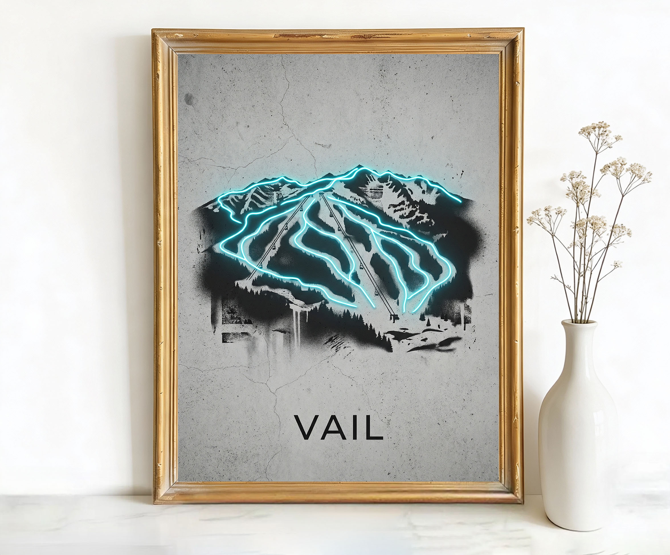 Vail Colorado Ski Slopes Art
