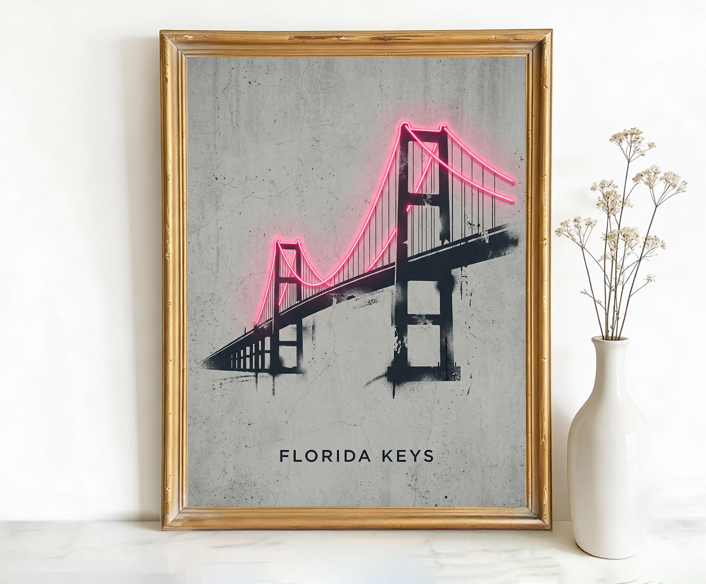 Florida Keys Seven Mile Bridge Art