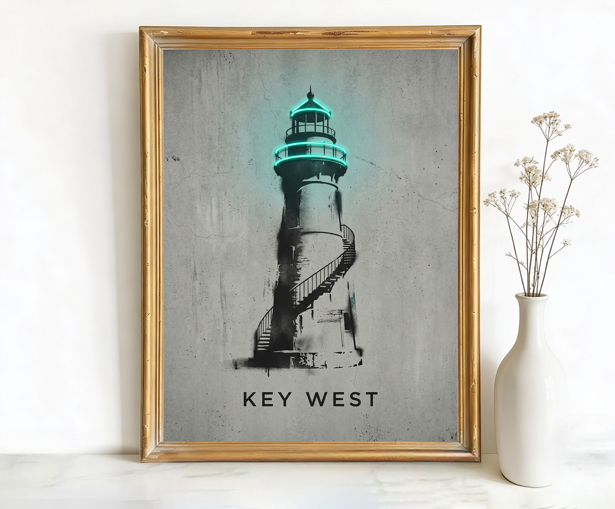Key West Florida West Lighthouse Art