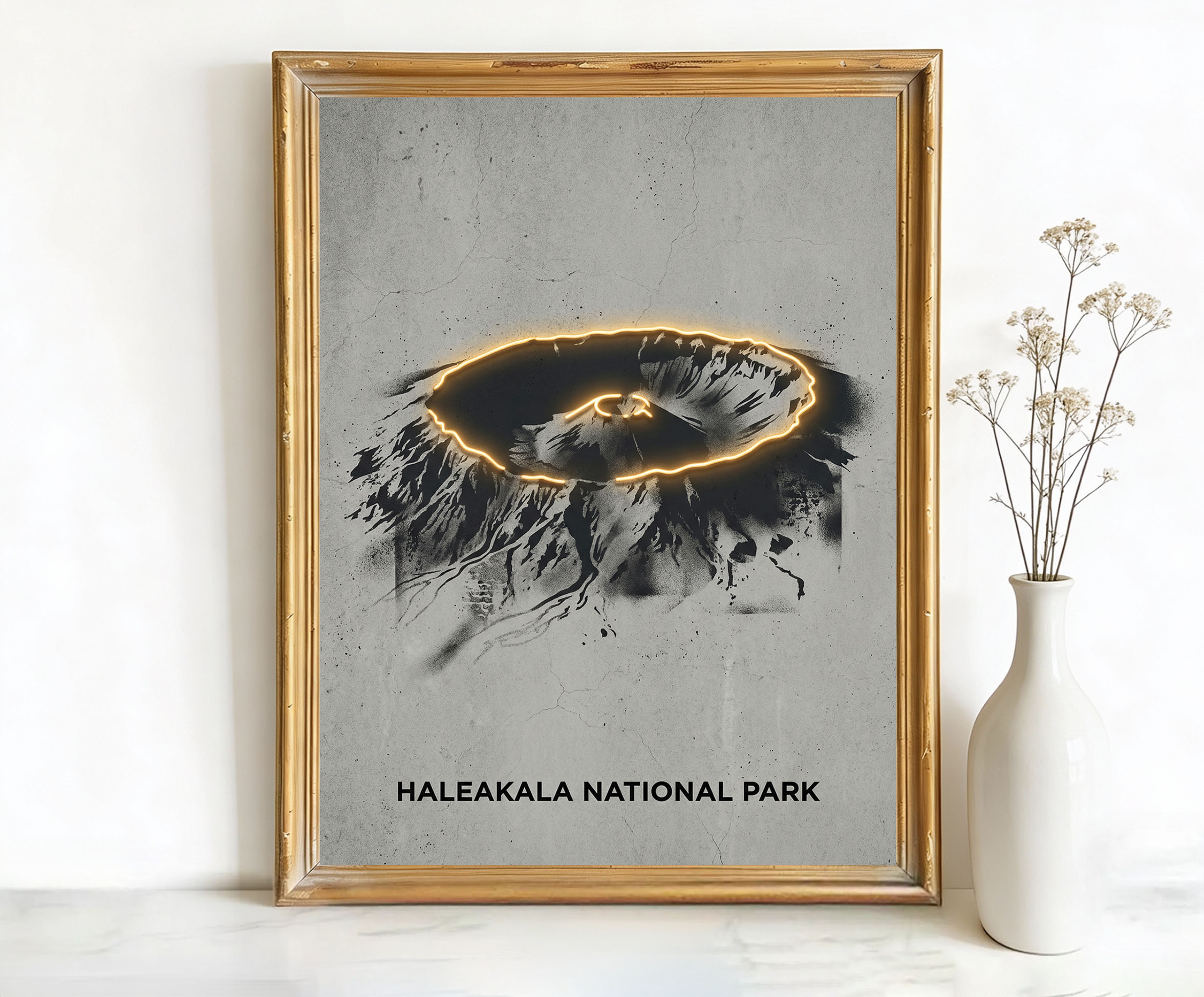 Hawaii USA Haleakala Crater Art