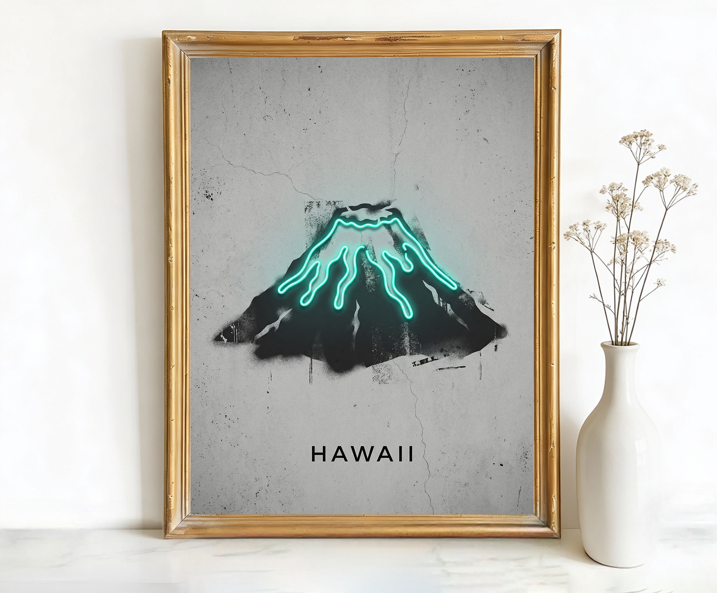 Hawaii USA Volcano Art
