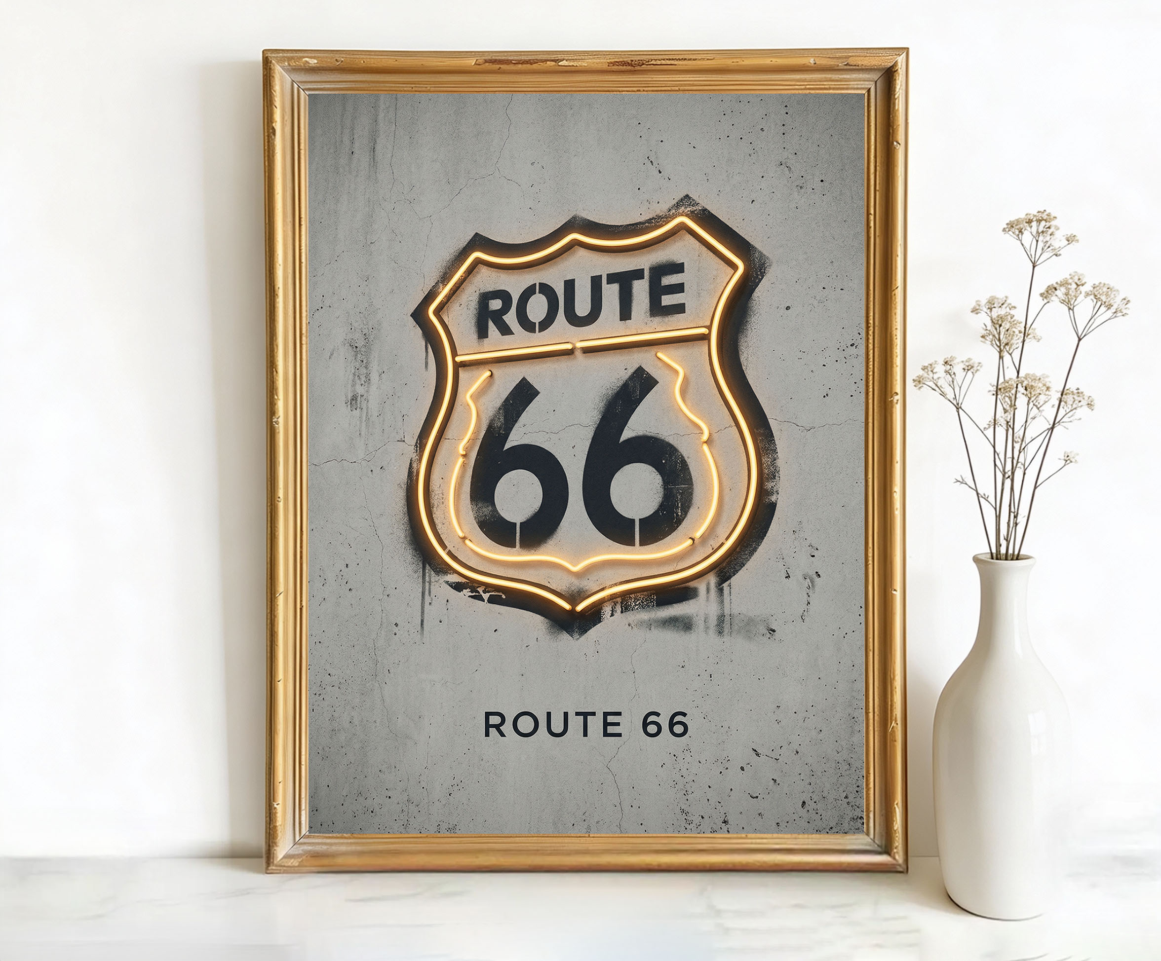 Route 66 USA Route 66 Sign Art