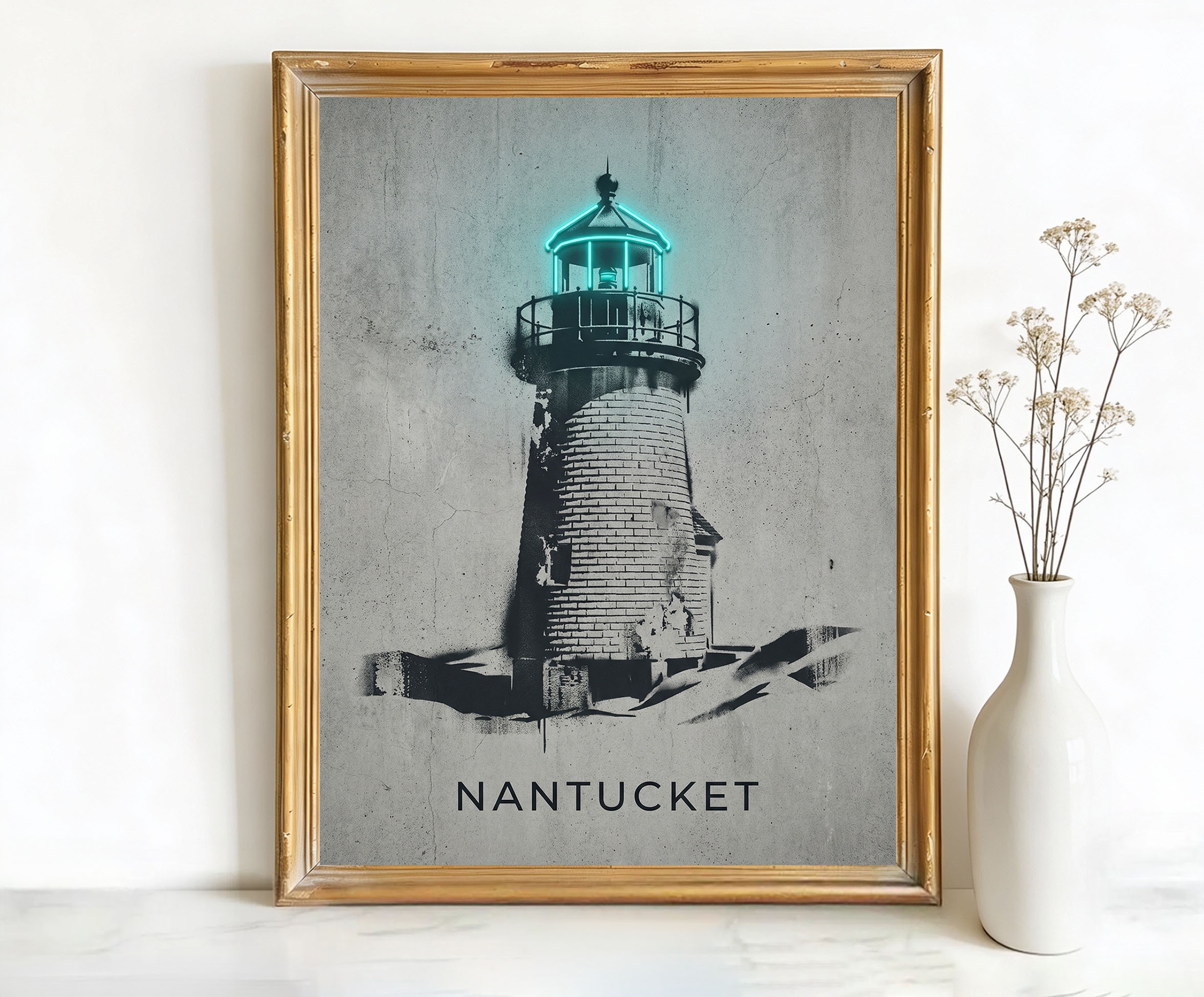 Nantucket Massachusetts Lighthouse Art