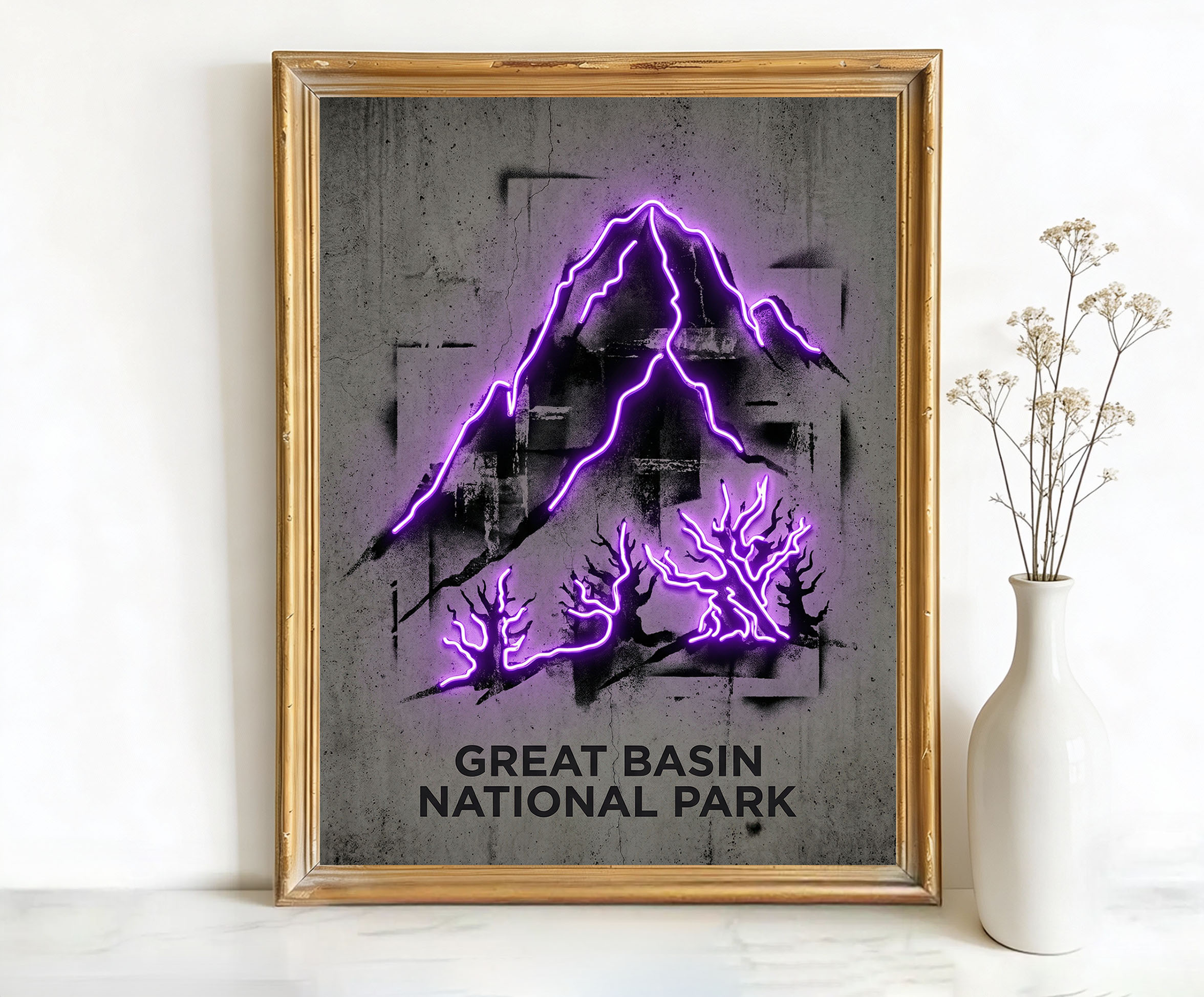 Great Basin National Park Nevada Wheeler Peak Art