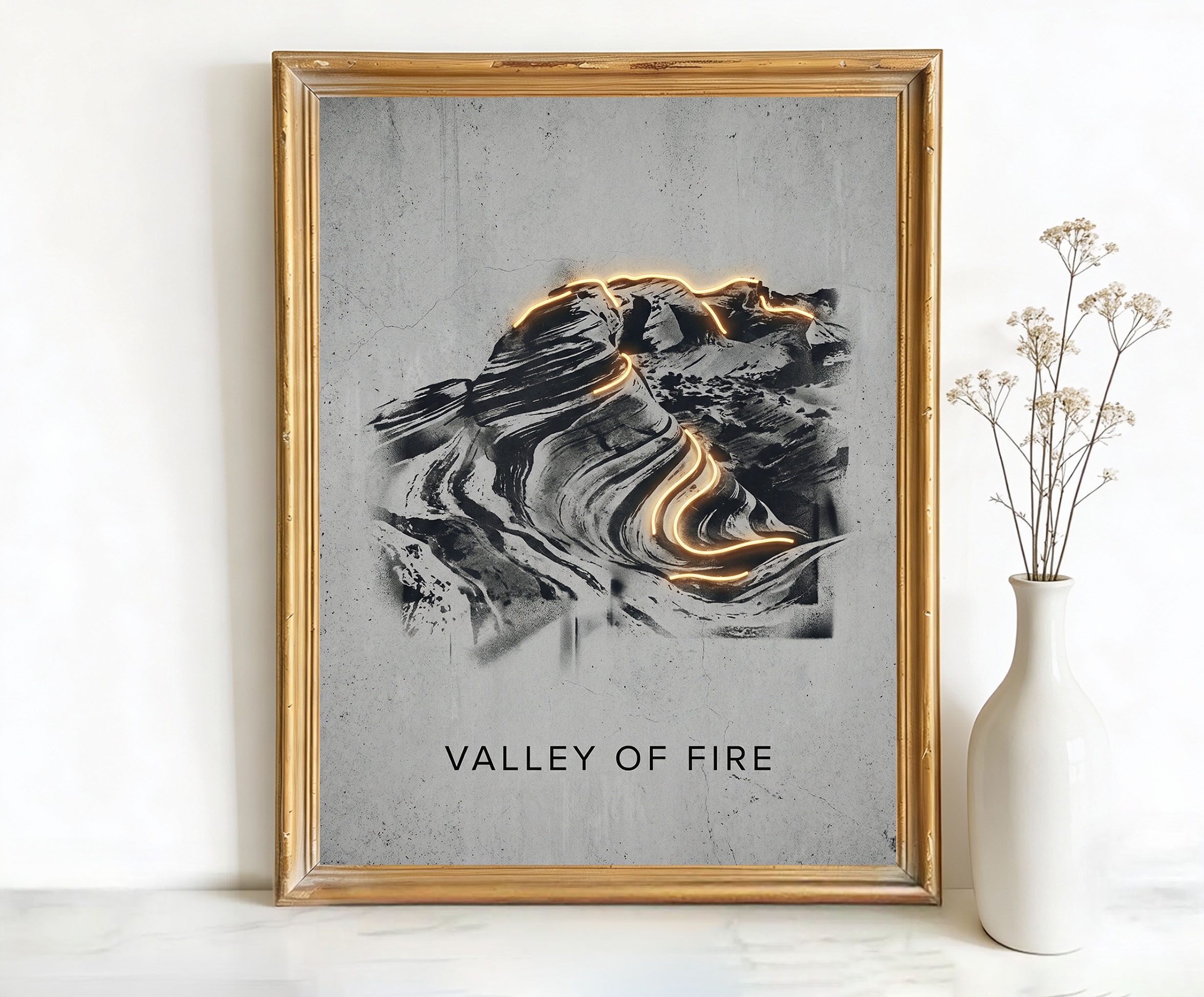 Valley Of Fire Nevada Red Rock Formations Art