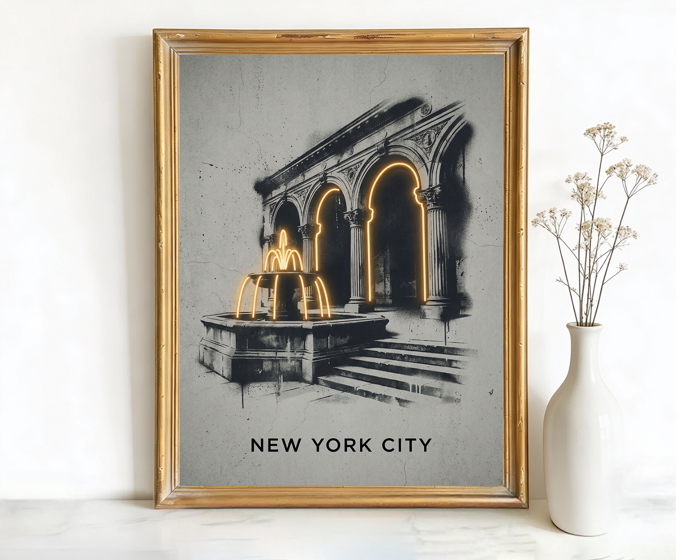 New York USA Grand Army Plaza Fountain Art