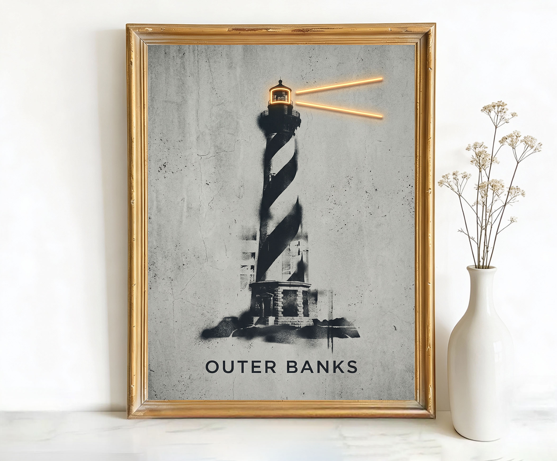 Outer Banks North Carolina Bodie Island Lighthouse Art