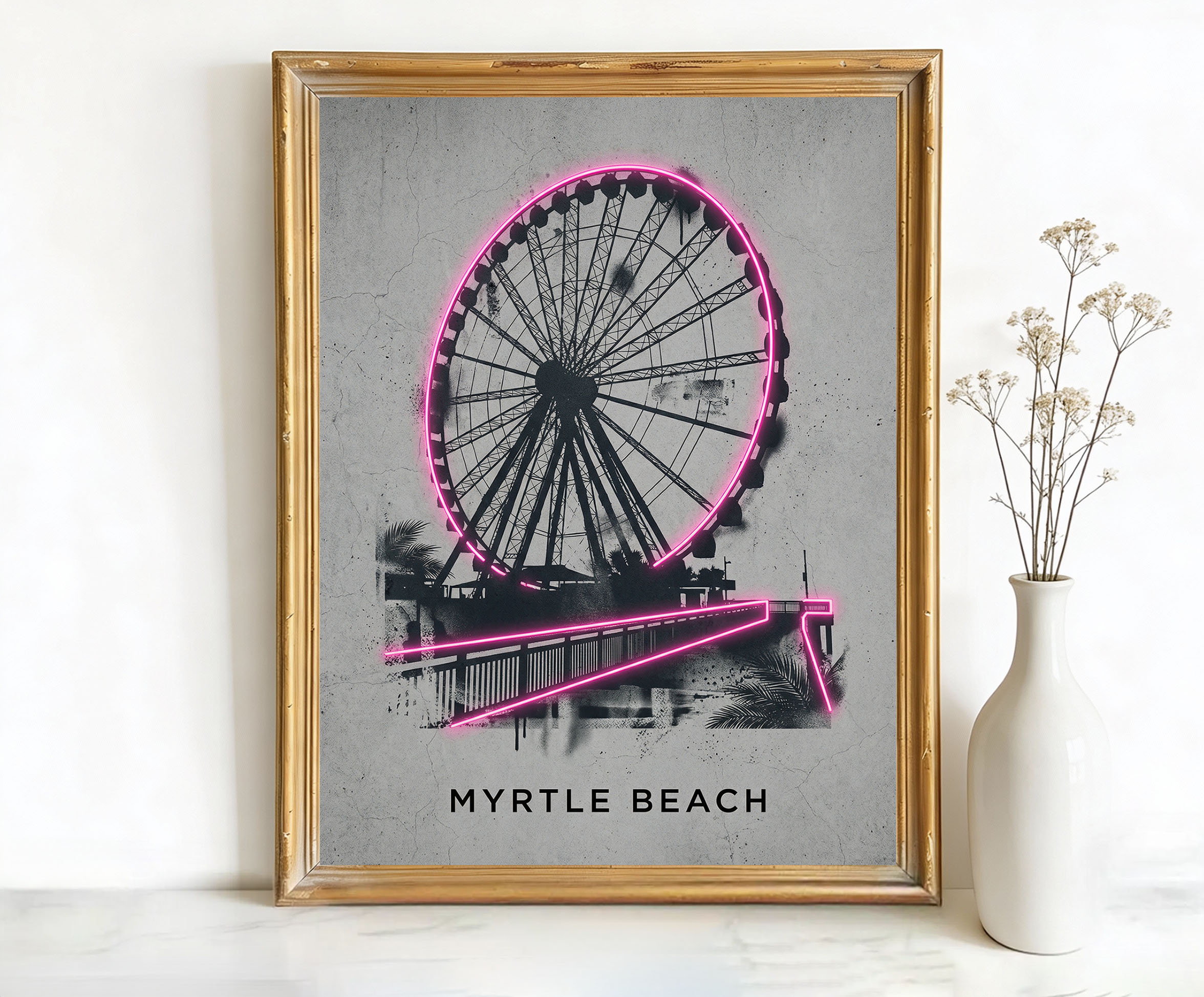 Myrtle Beach South Carolina SkyWheel Art