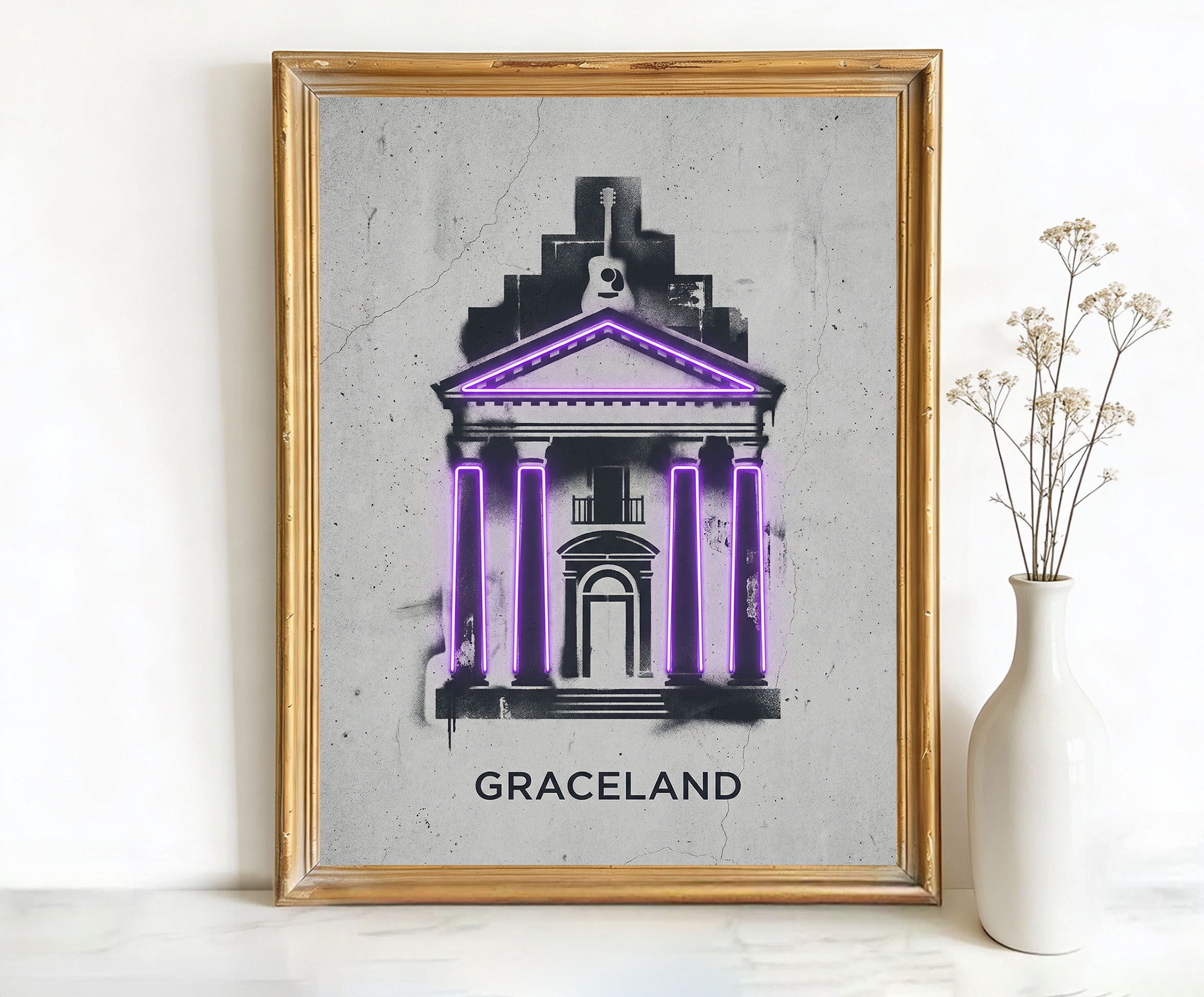 Memphis Tennessee Graceland Mansion Art