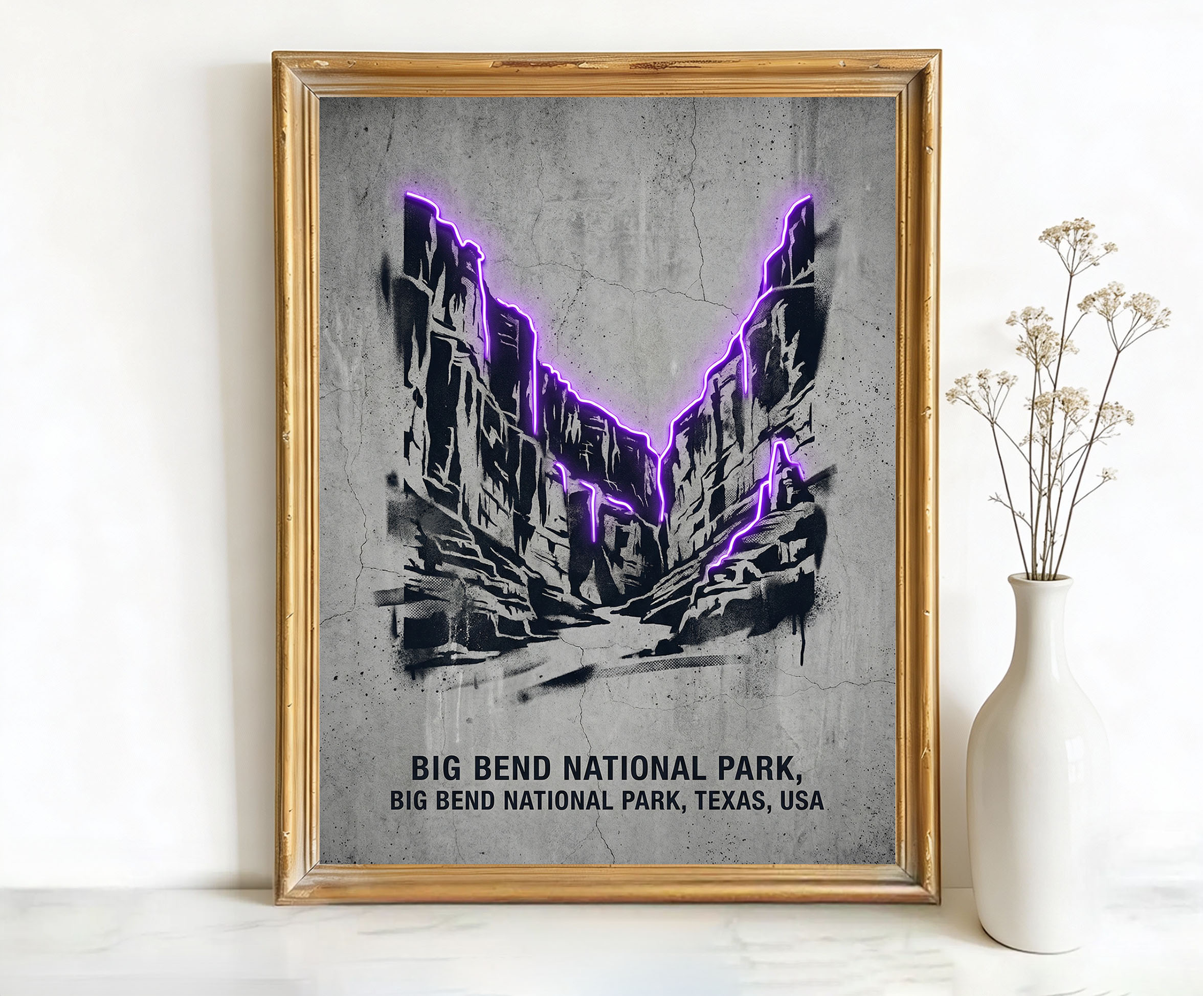 Big Bend National Park Texas Canyon Walls Art