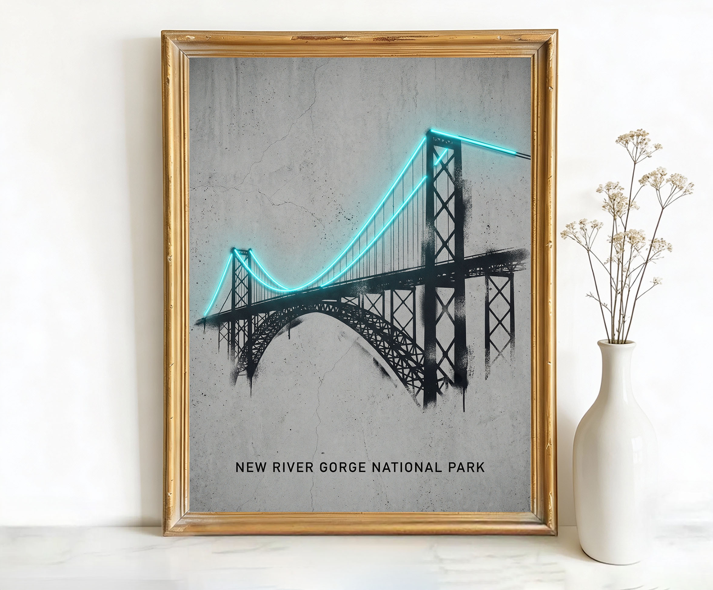 New River Gorge National Park West Virginia New Gorge Bridge Art