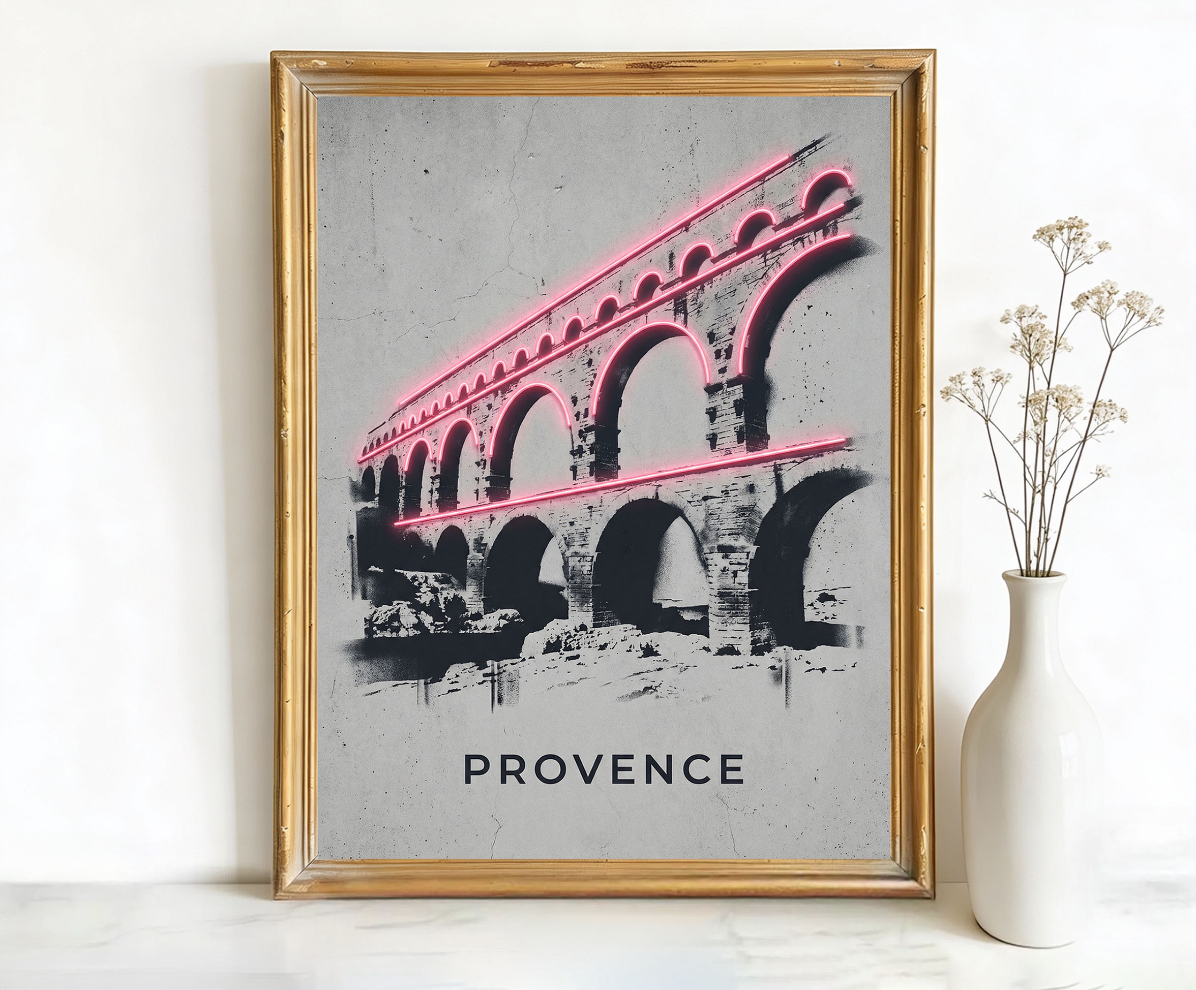 Provence France Pont du Gard Art