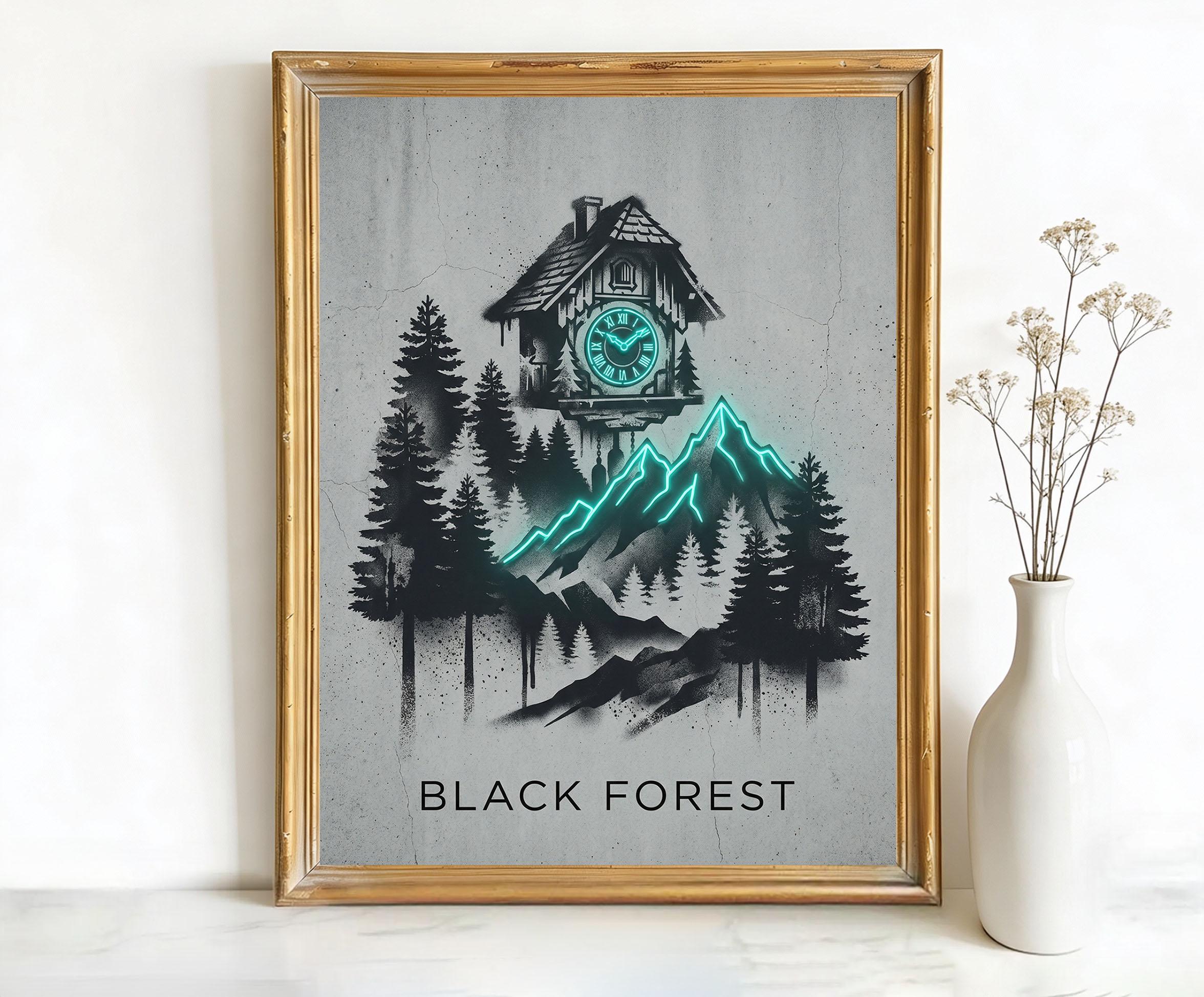 Black Forest Germany Cuckoo Clock Art