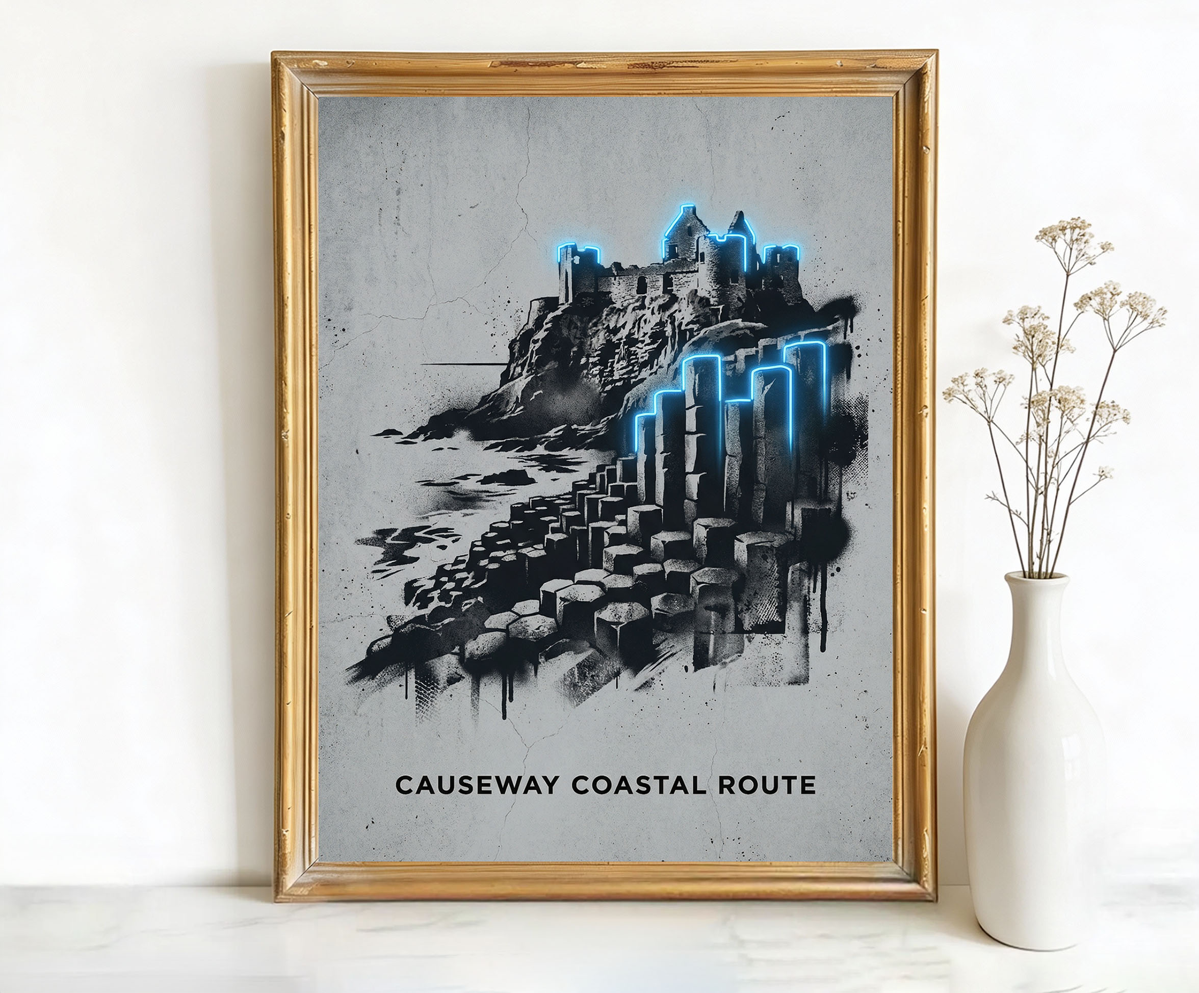 Northern Ireland UK Giant's Causeway Art