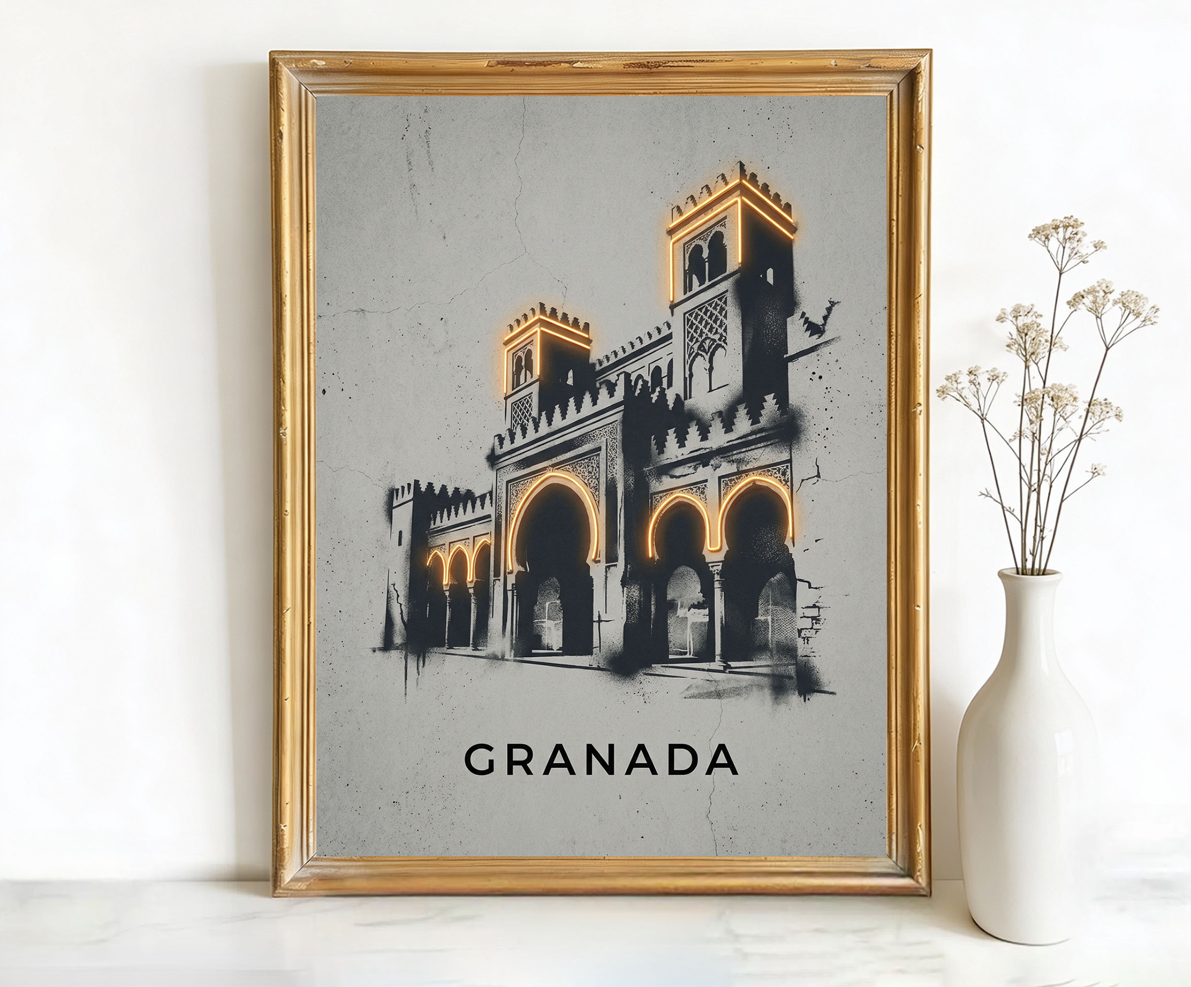 Granada Spain Alhambra Palace Art