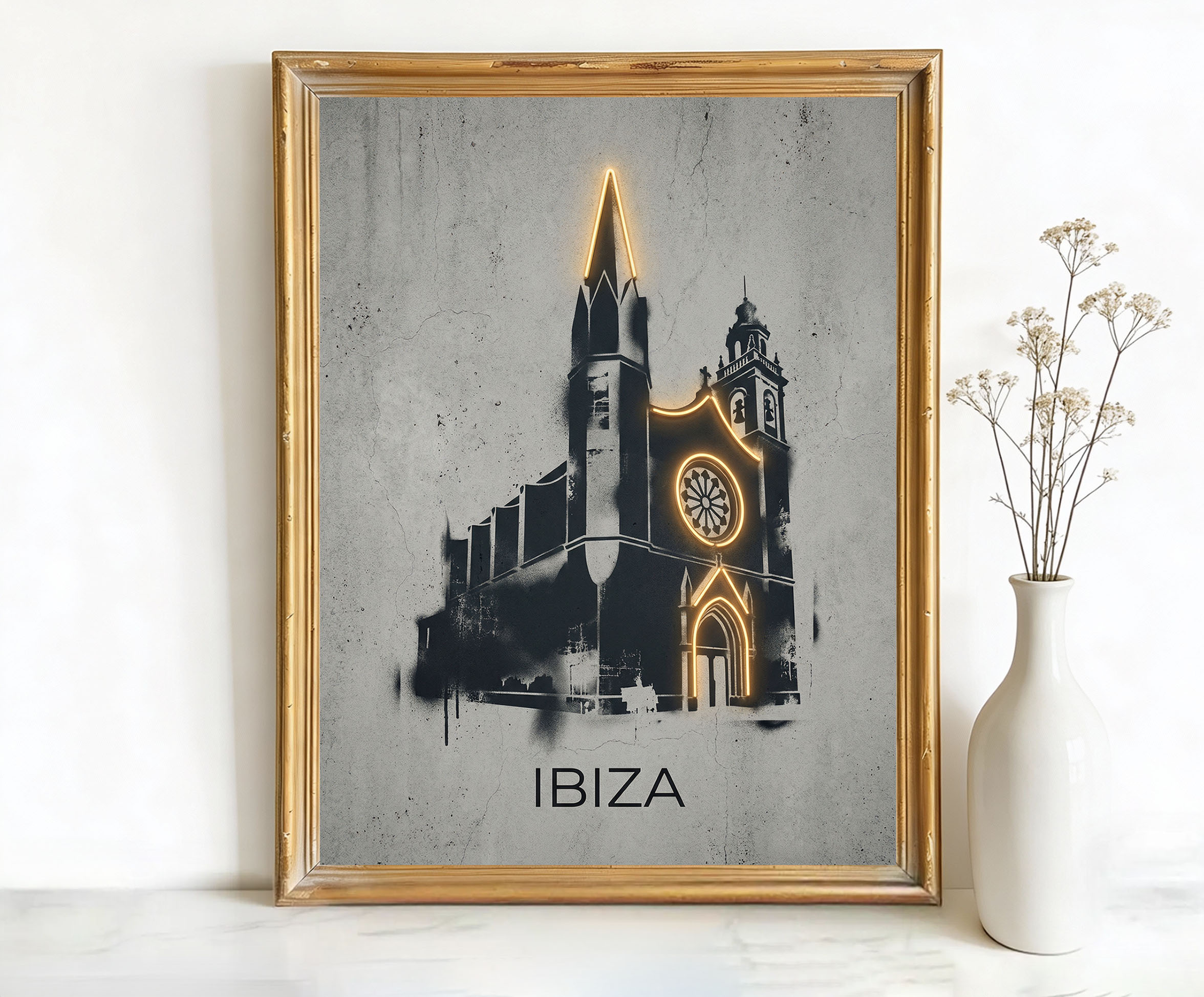 Ibiza Spain Cathedral Art