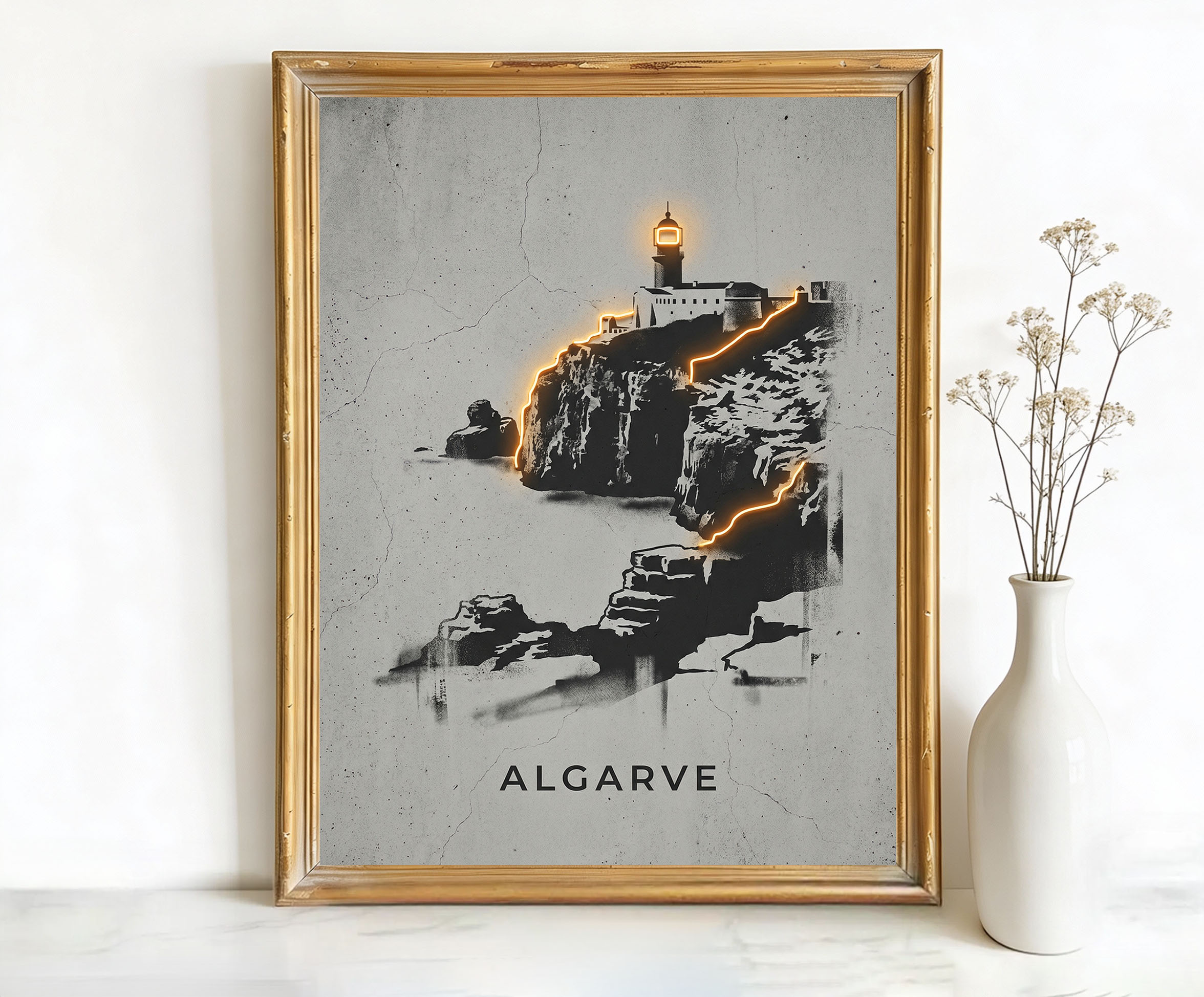 Algarve Portugal Lighthouse Art