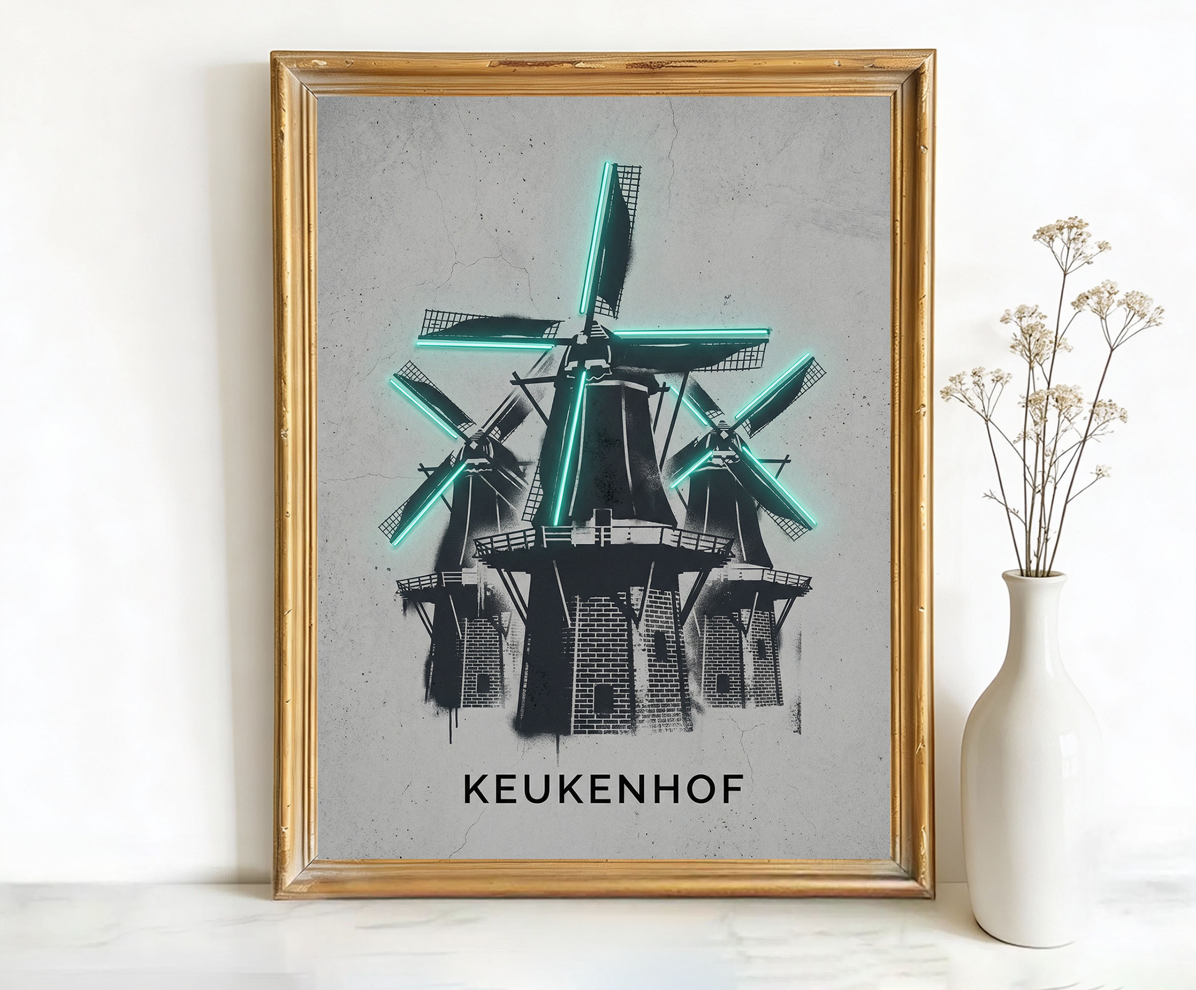 Keukenhof Netherlands Windmills Art