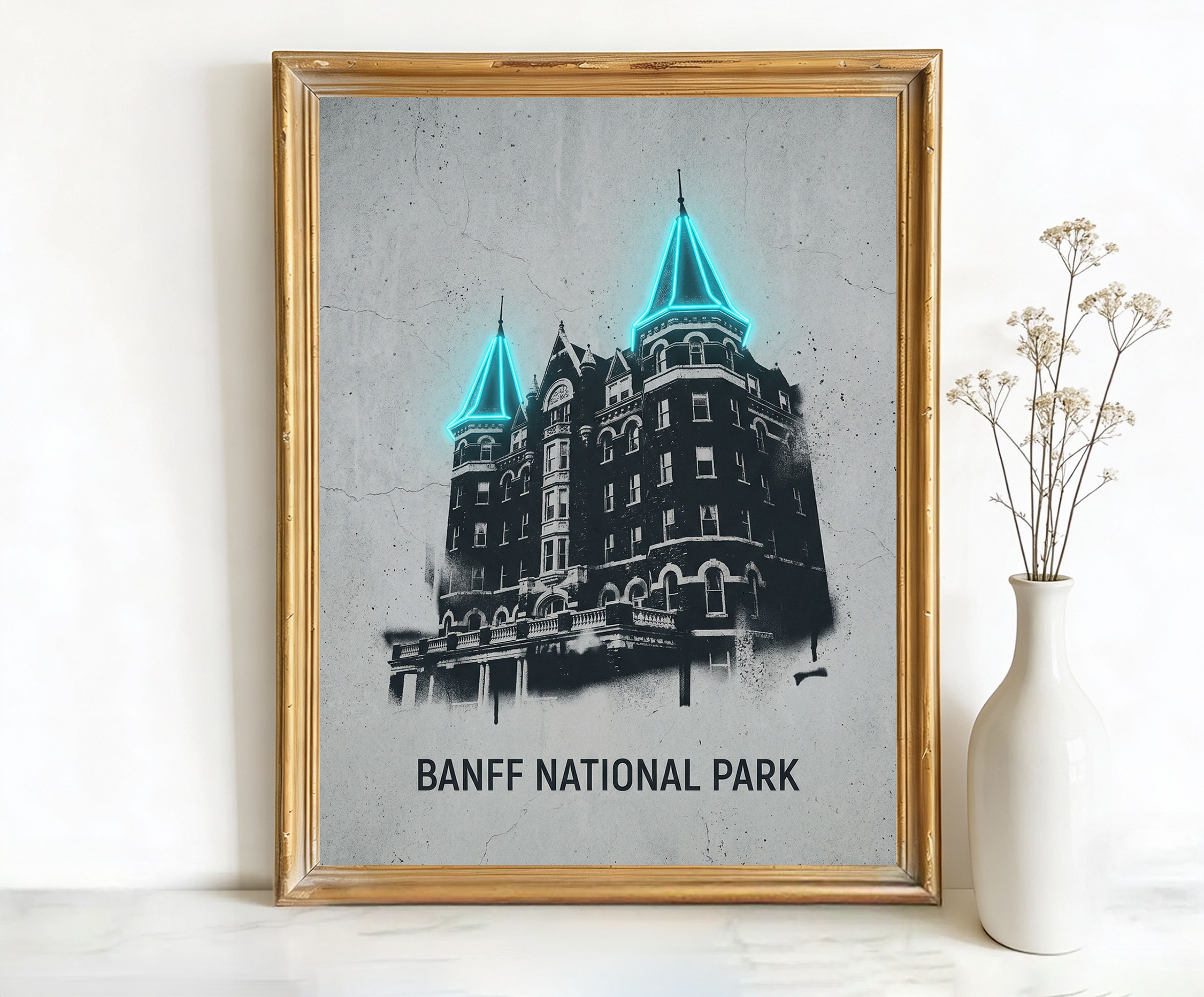 Banff Alberta Fairmont Springs Hotel Art