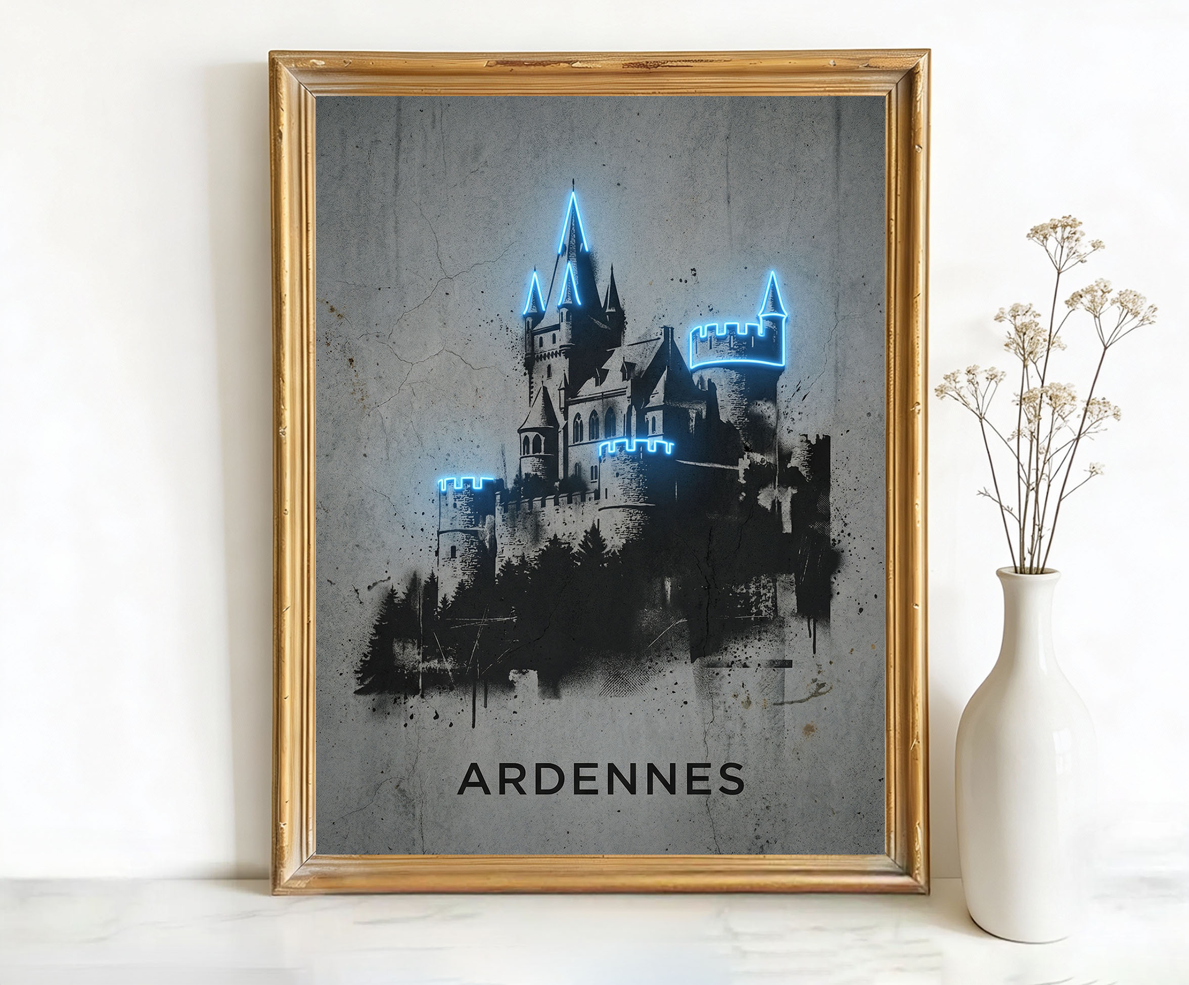 Ardennes Belgium Castle Art