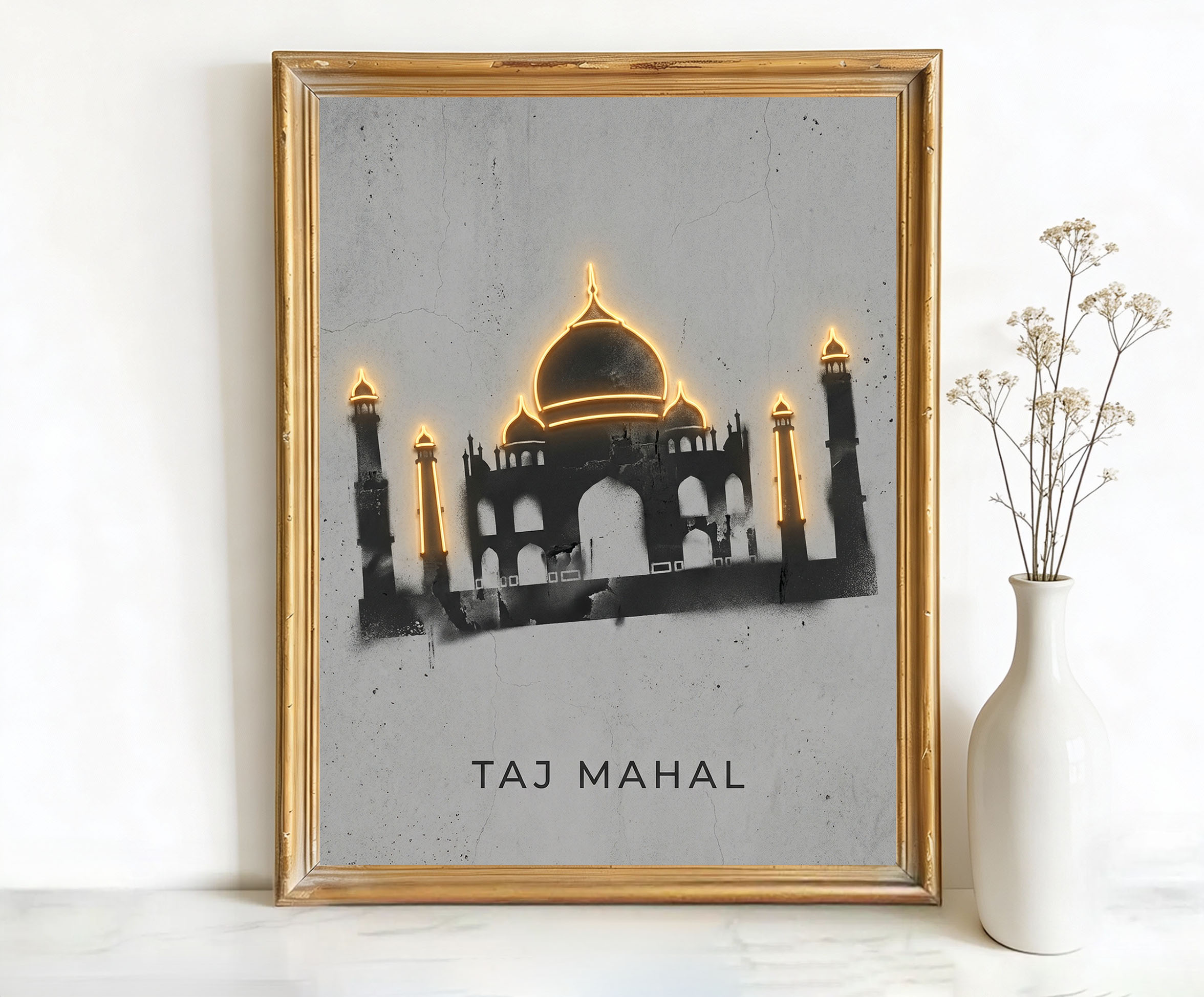 Agra Uttar Pradesh Taj Mahal Art