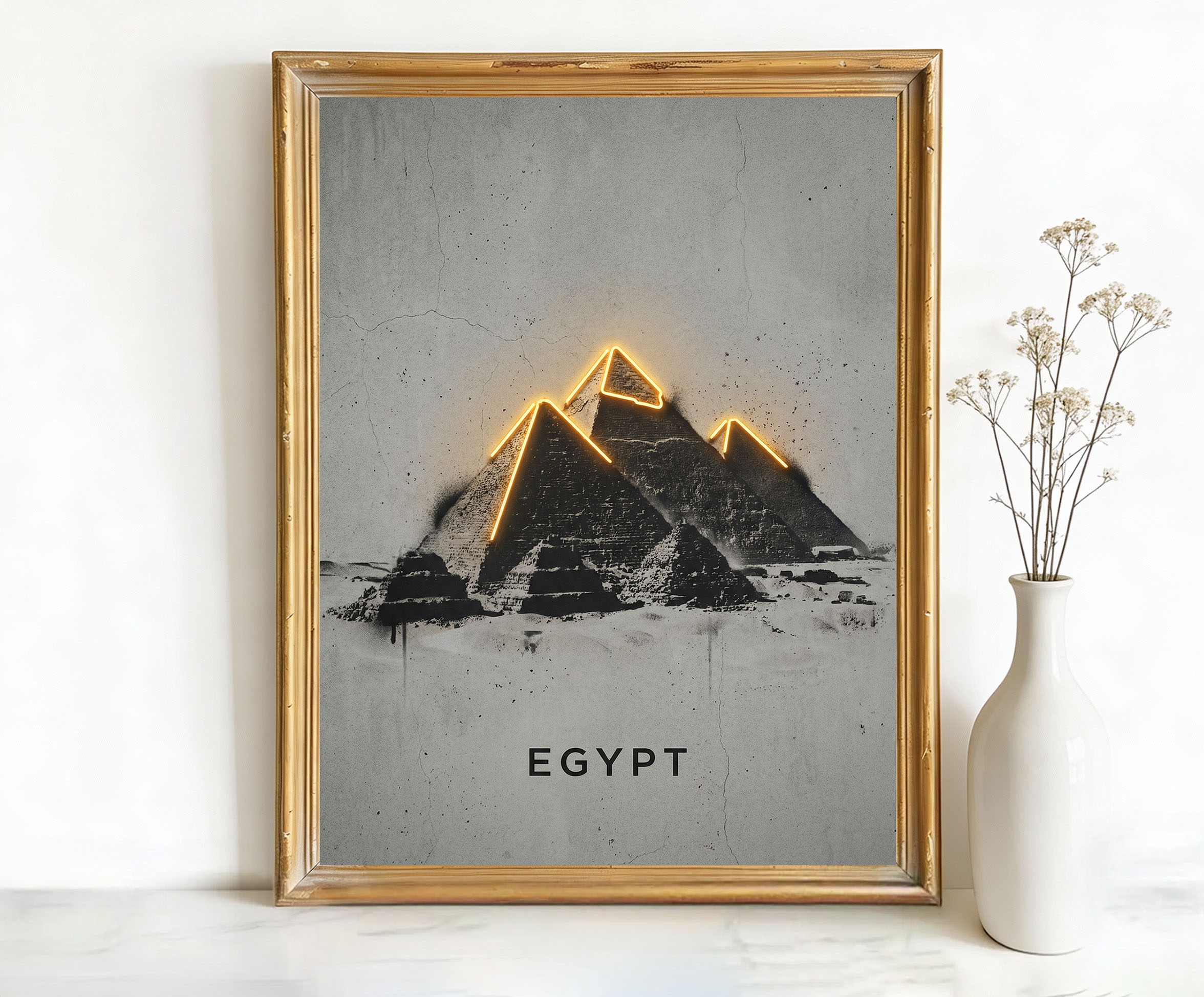 Giza Egypt Pyramids of Art