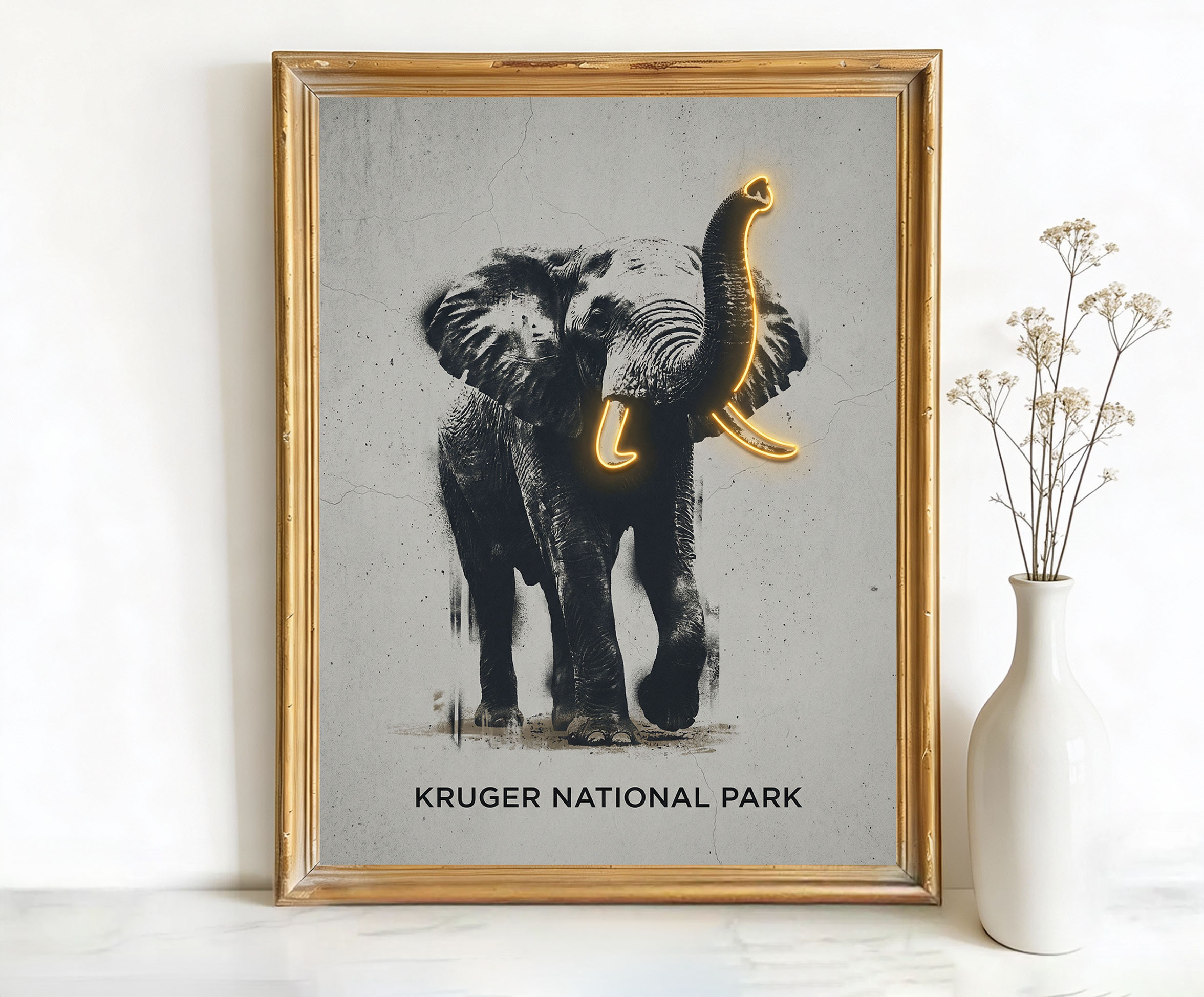 Kruger National Park South Africa Elephant Art