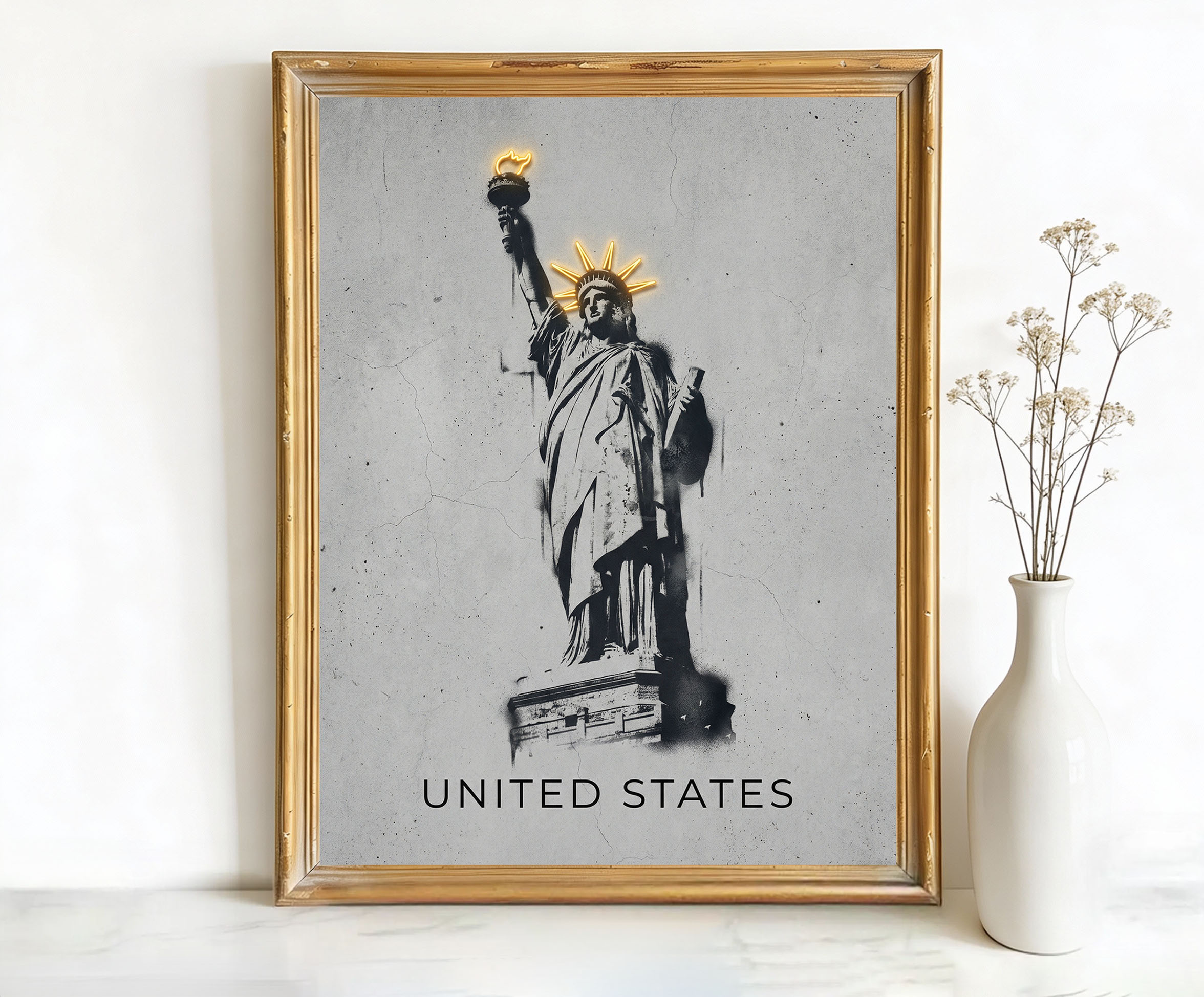 New York USA Statue of Liberty Art