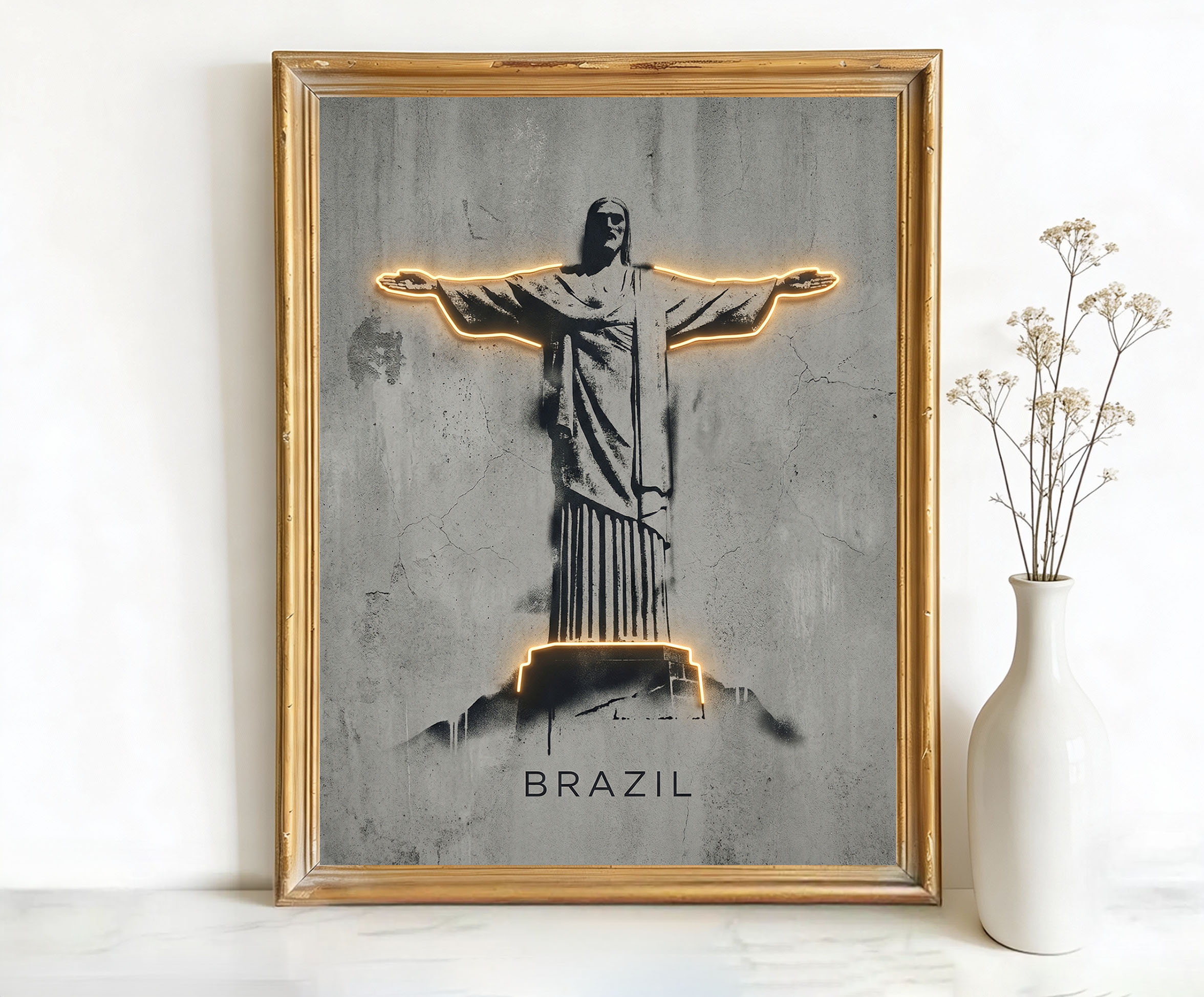 Rio de Janeiro Brazil Christ the Redeemer Art