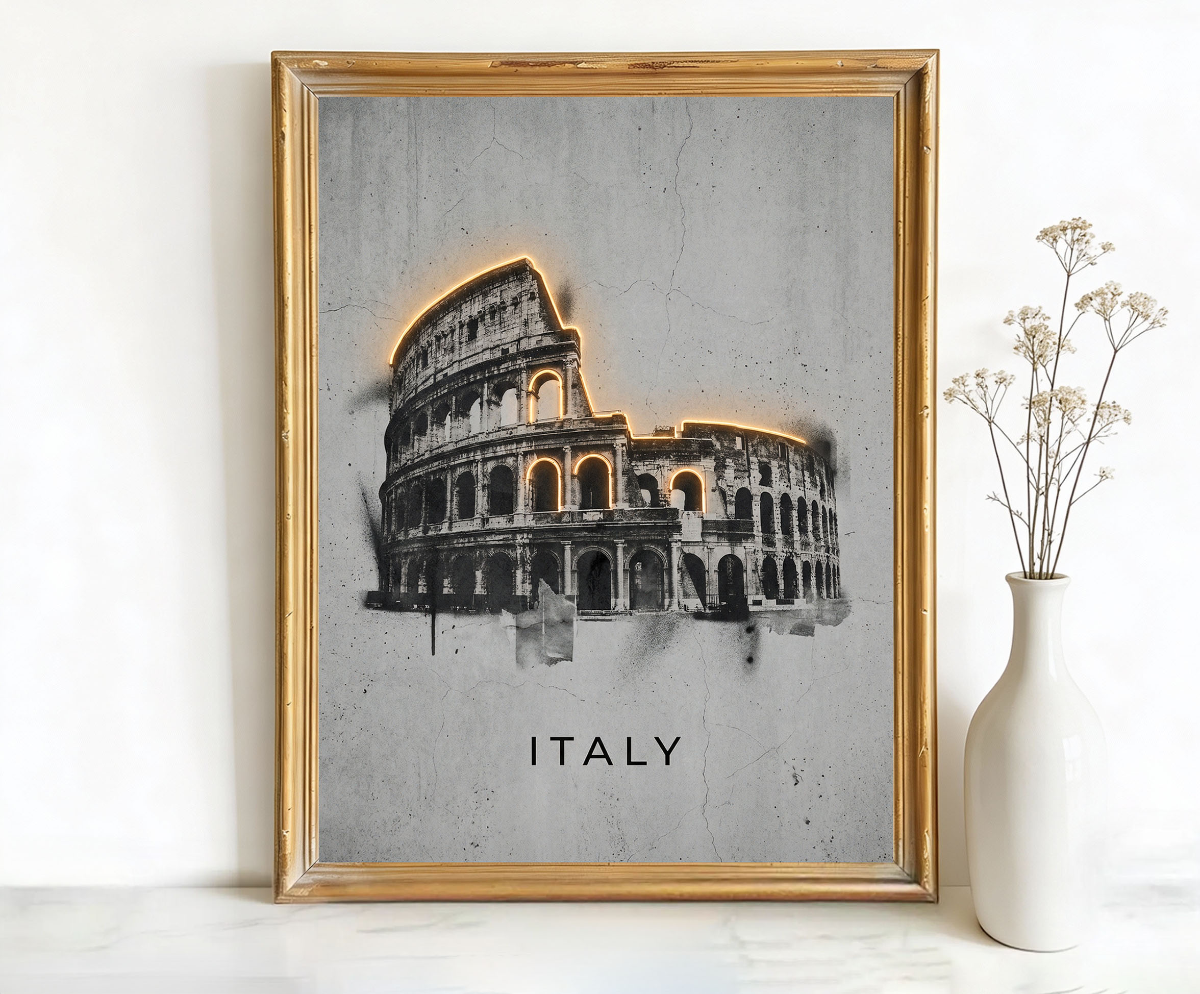 Rome Italy Colosseum Art