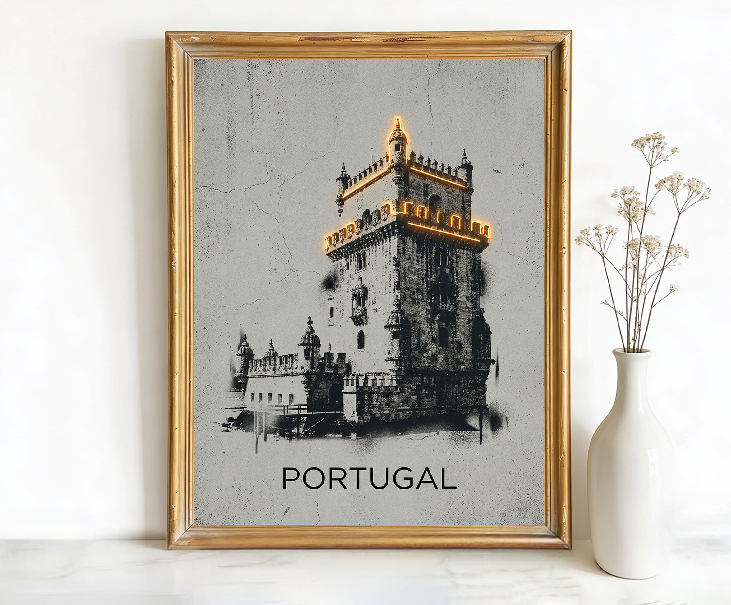 Lisbon Portugal Belém Tower Art