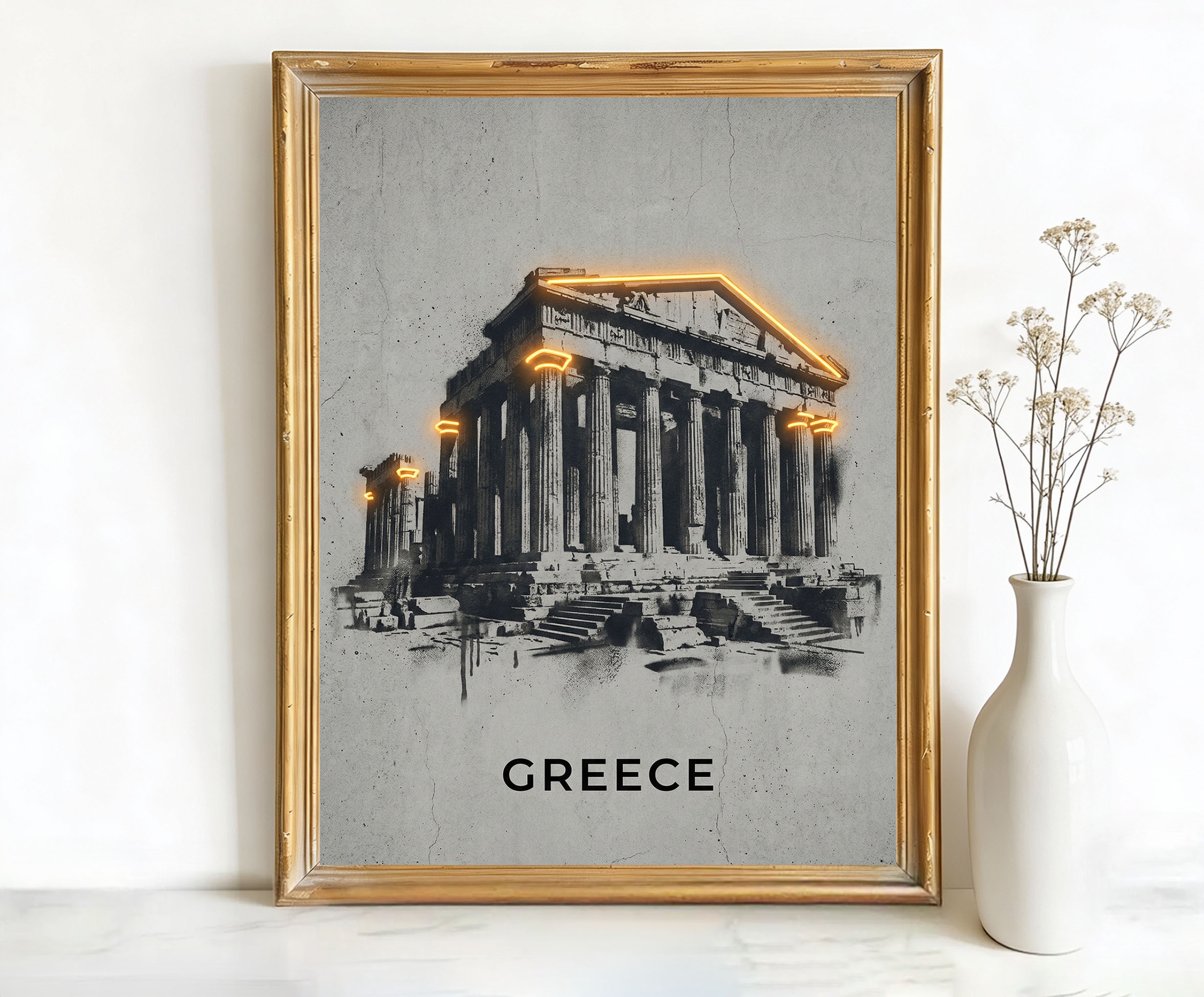 Athens Greece The Parthenon Art
