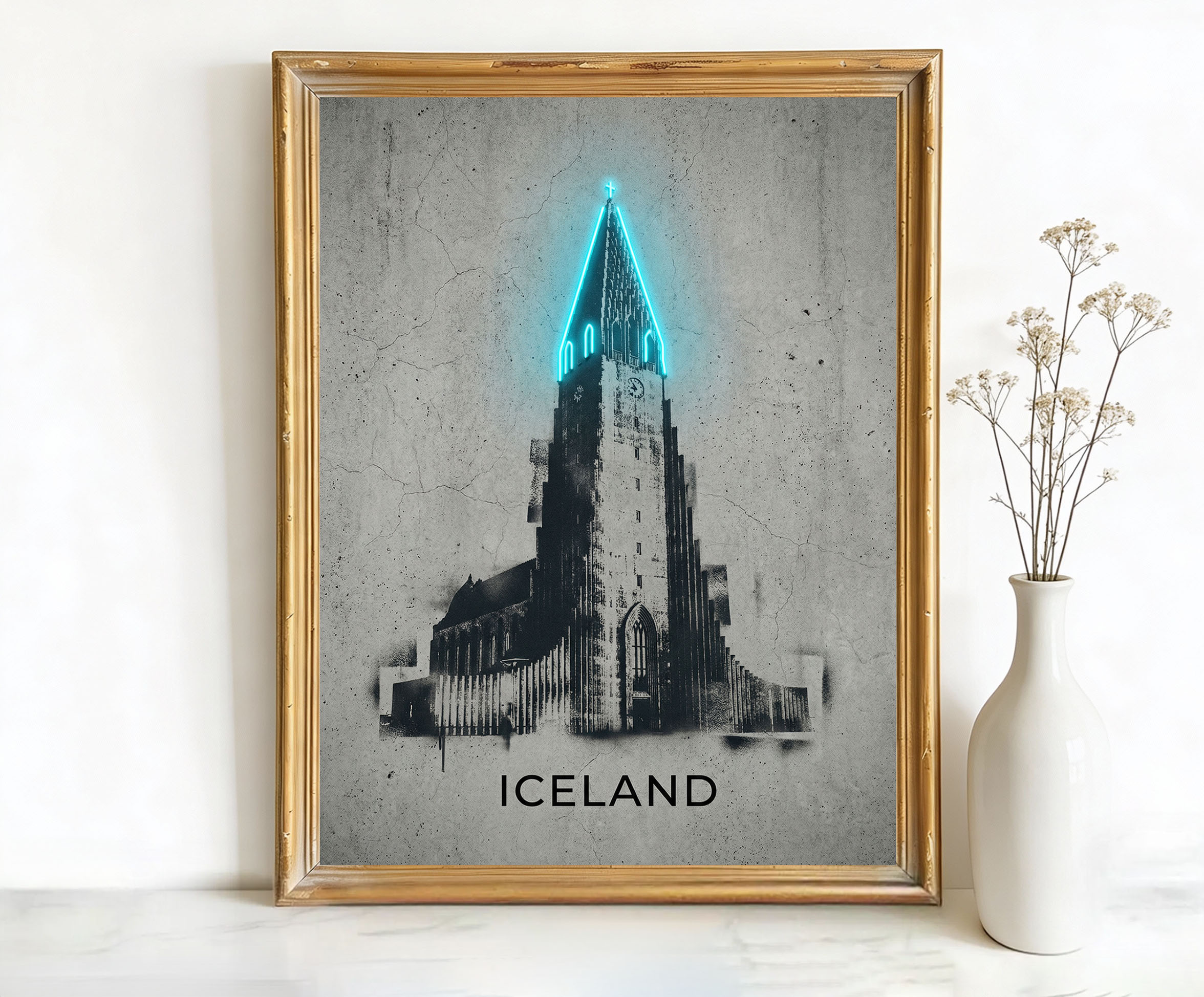 Reykjavik Iceland Hallgrímskirkja Church Art