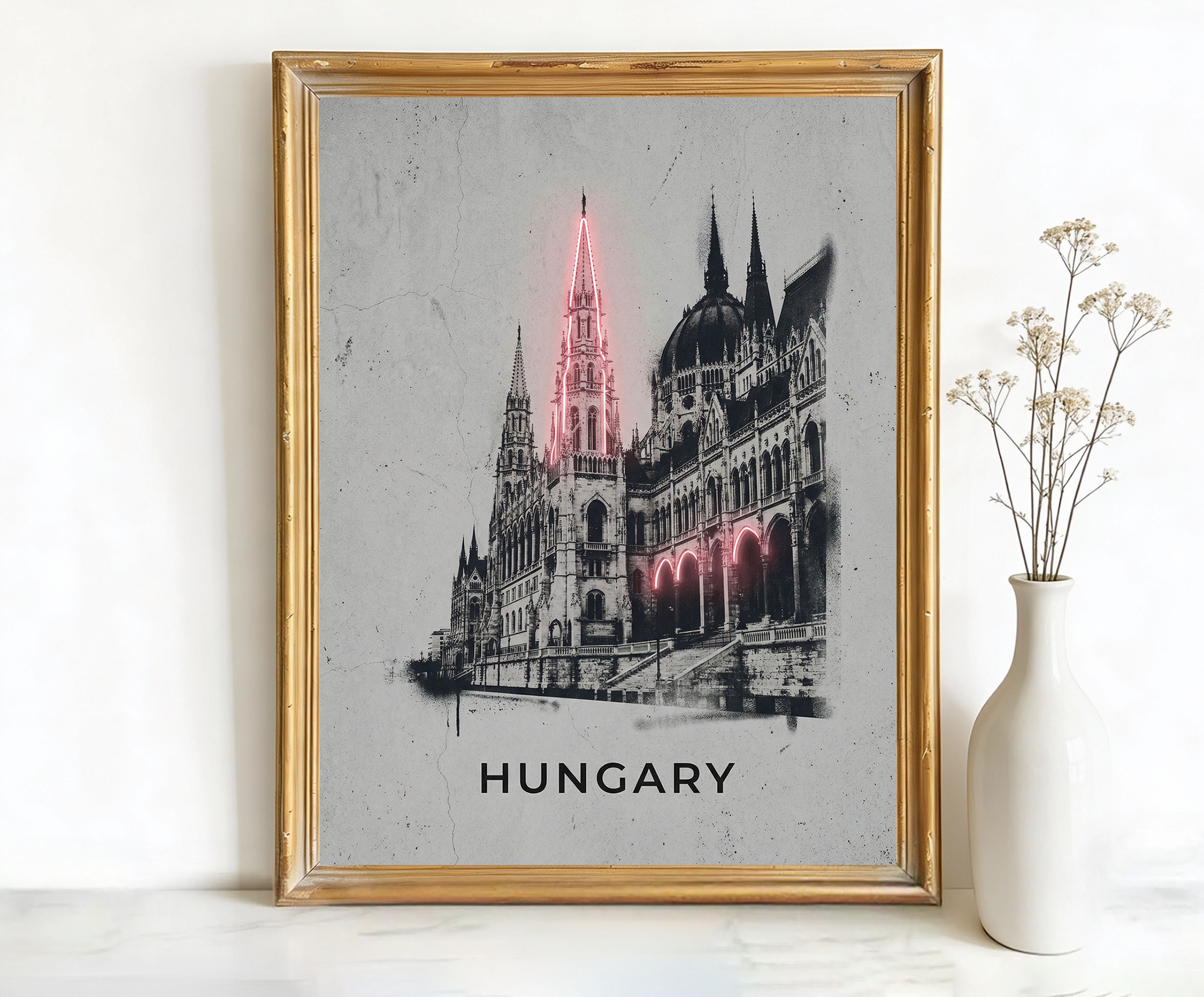 Budapest Hungary Hungarian Parliament Building Art