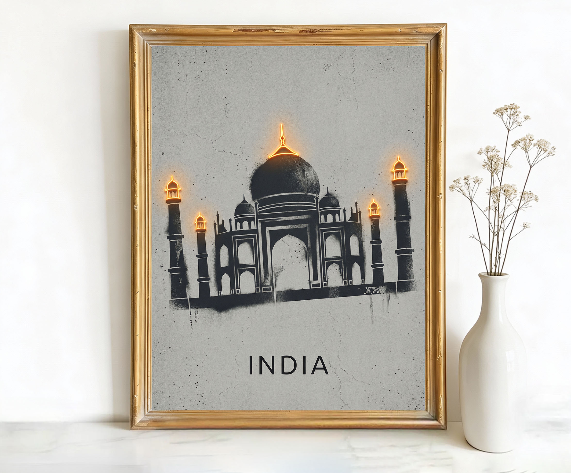 Agra India Taj Mahal Art