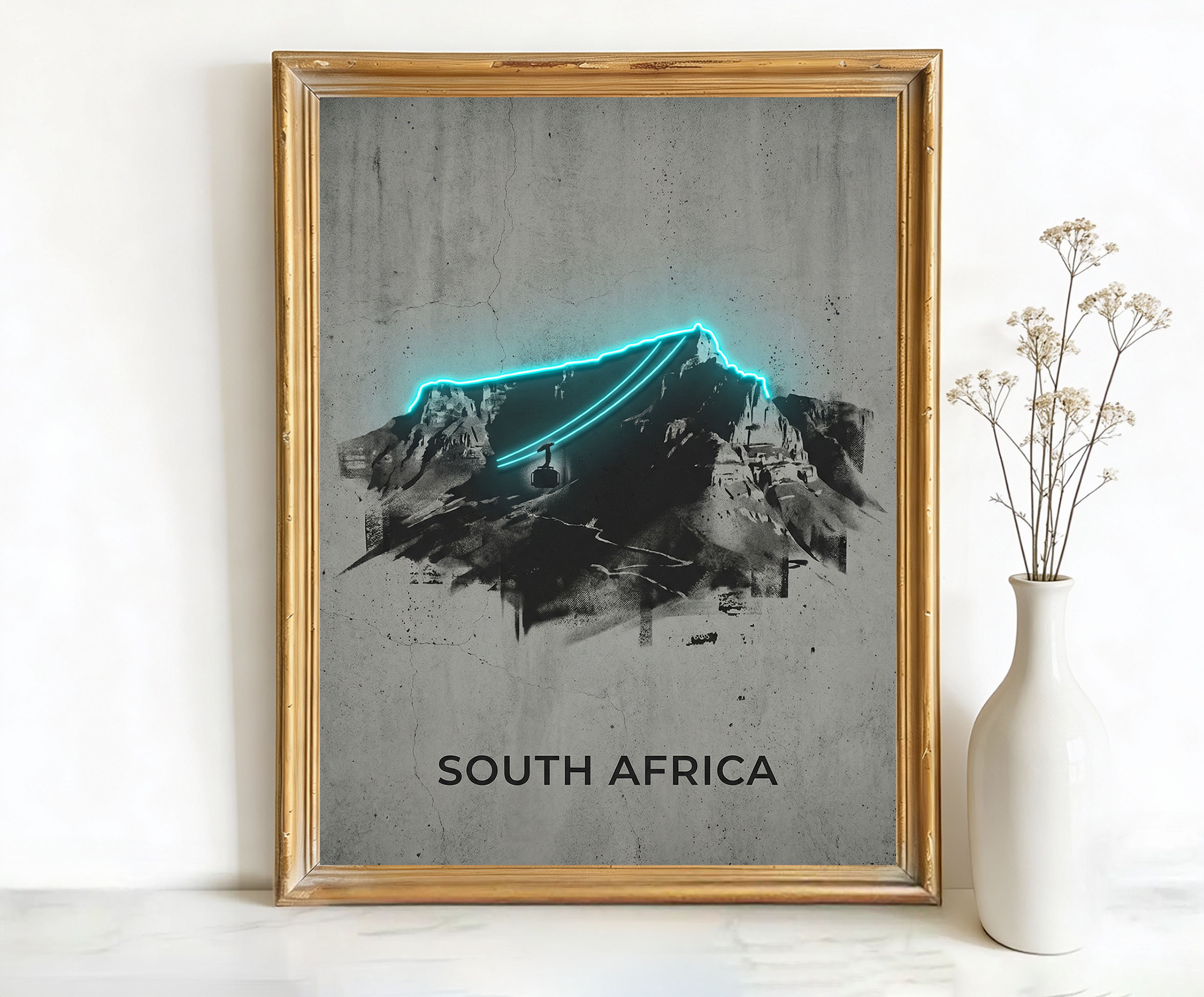 Cape Town South Africa Table Mountain Art