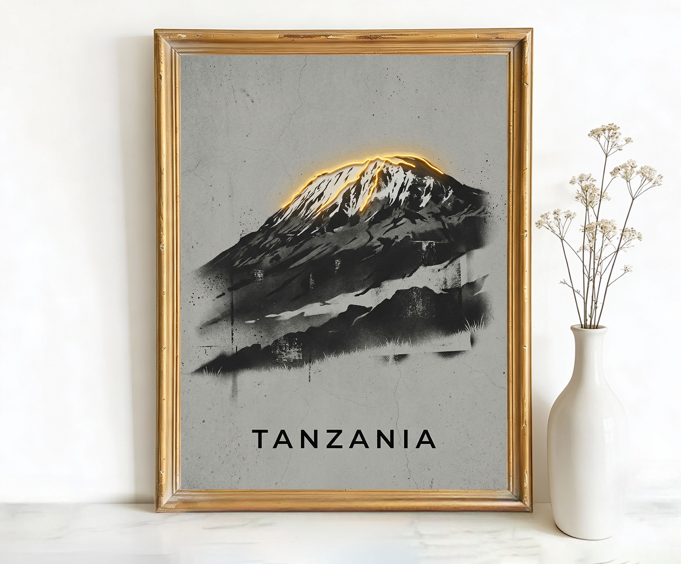 Tanzania Africa Mount Kilimanjaro Art