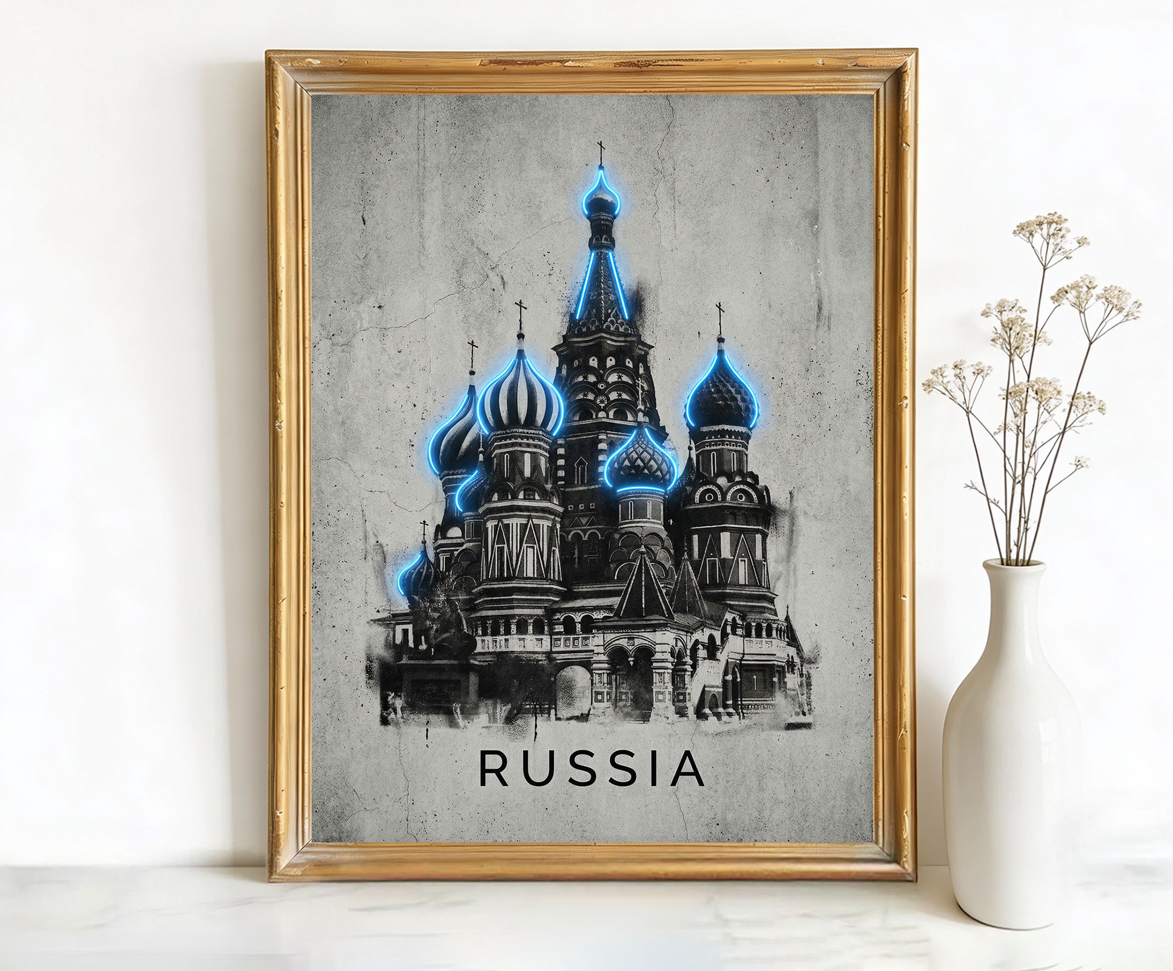 Moscow Russia Saint Basil's Cathedral Art