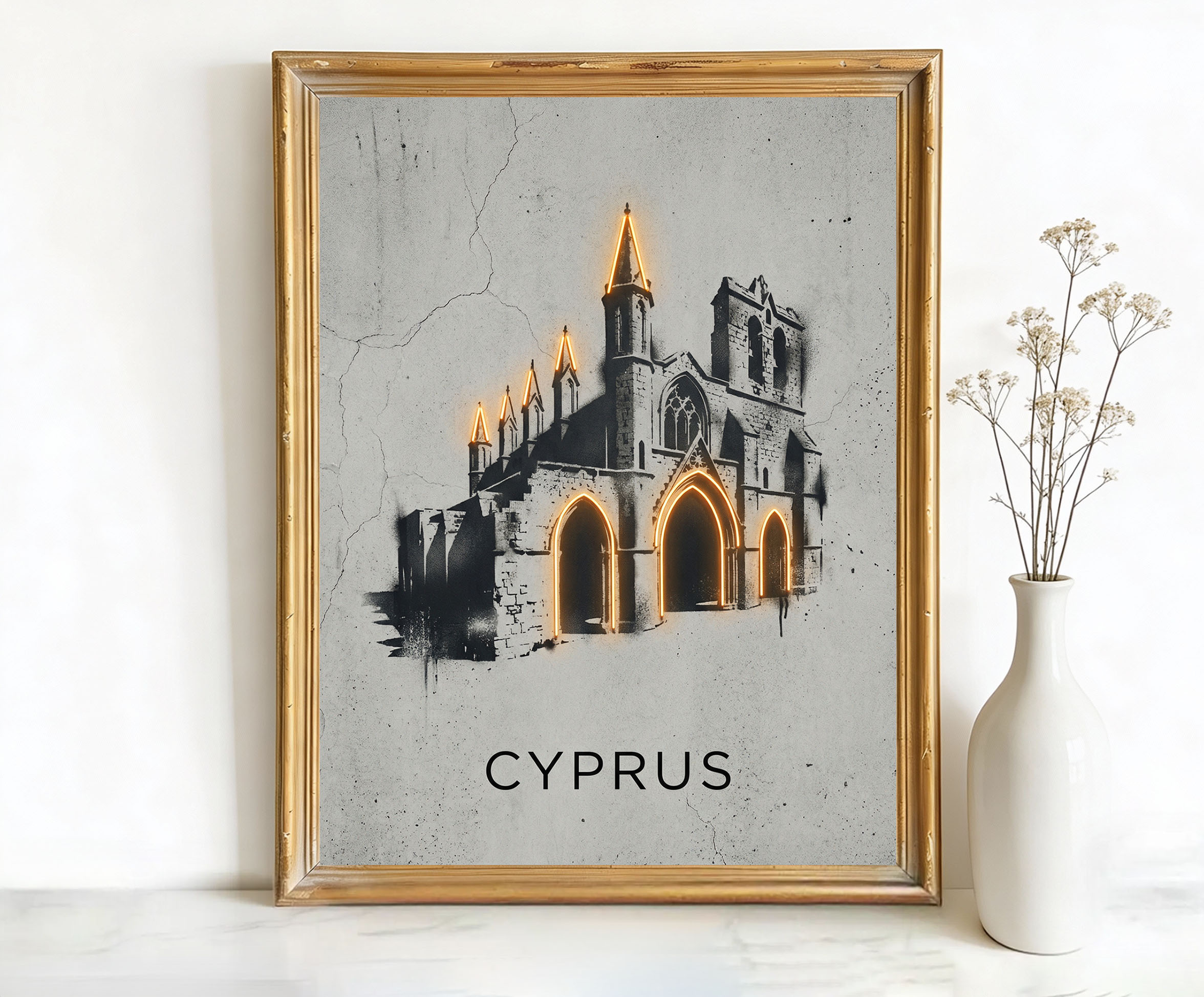 Cyprus Republic of Gothic Church Architecture Art