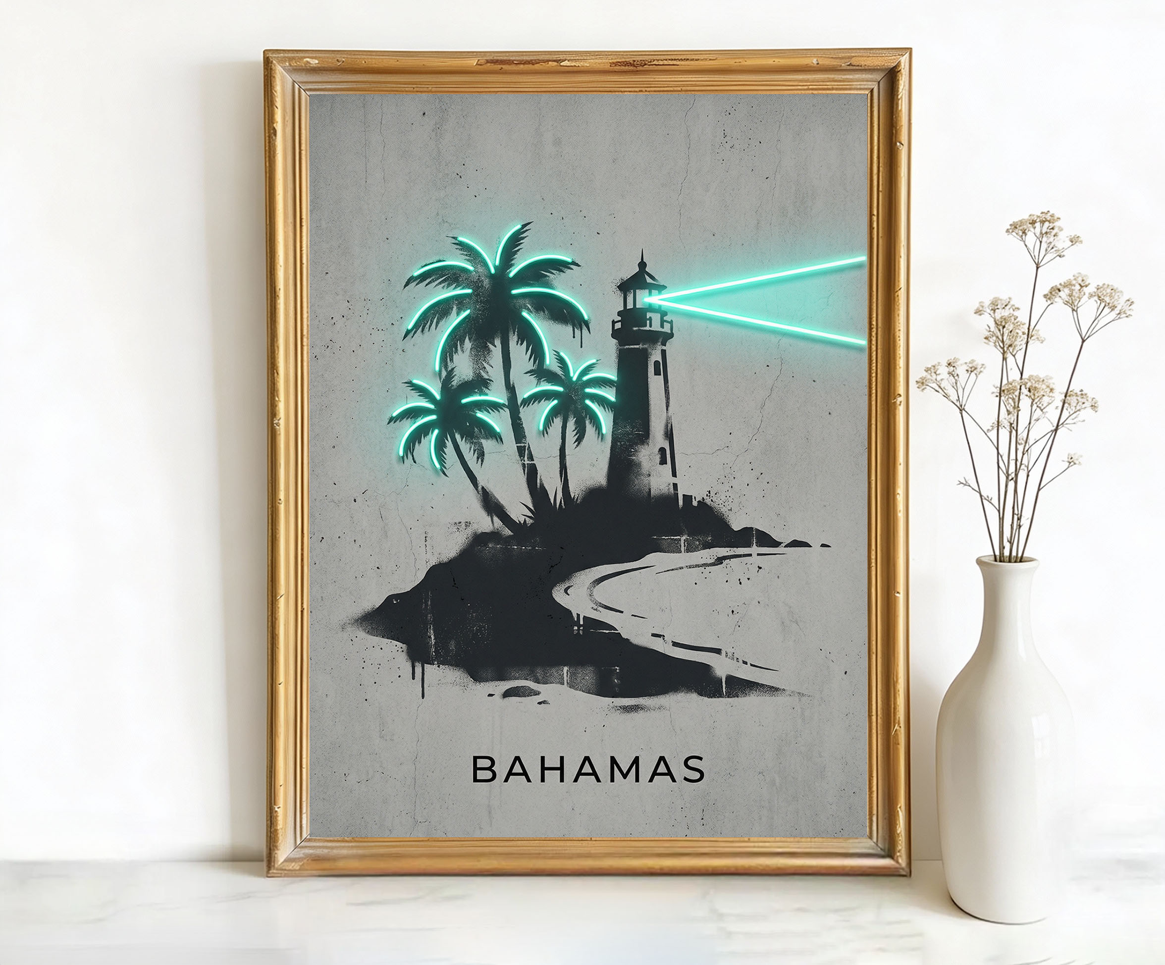 Bahamas Lighthouse Art