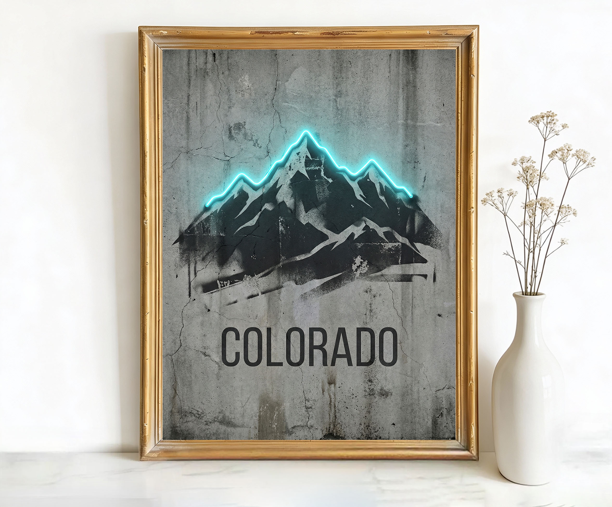 Colorado USA Mountain Range Art