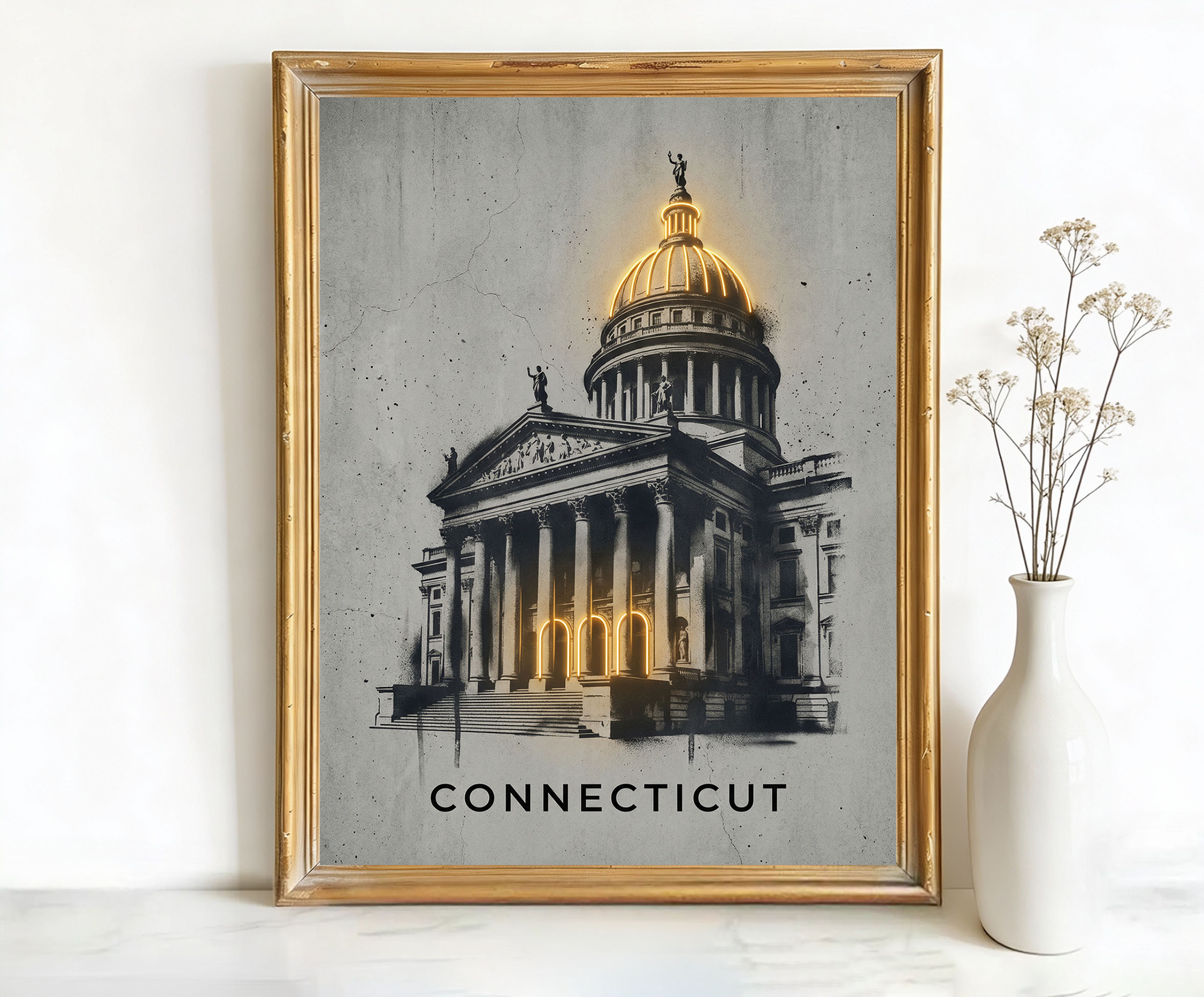 Hartford Connecticut State Capitol Building Art