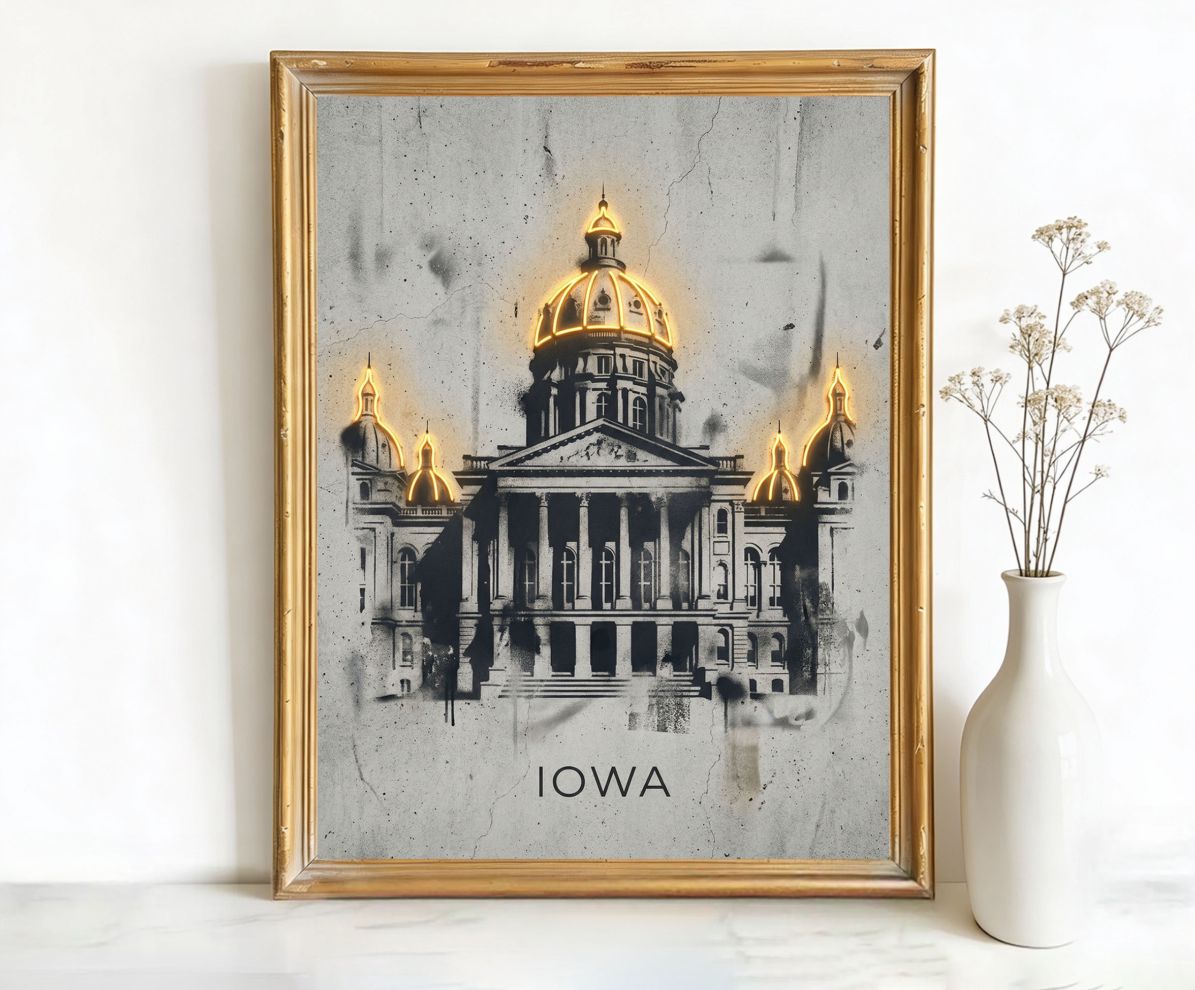 Des Moines Iowa State Capitol Building Art