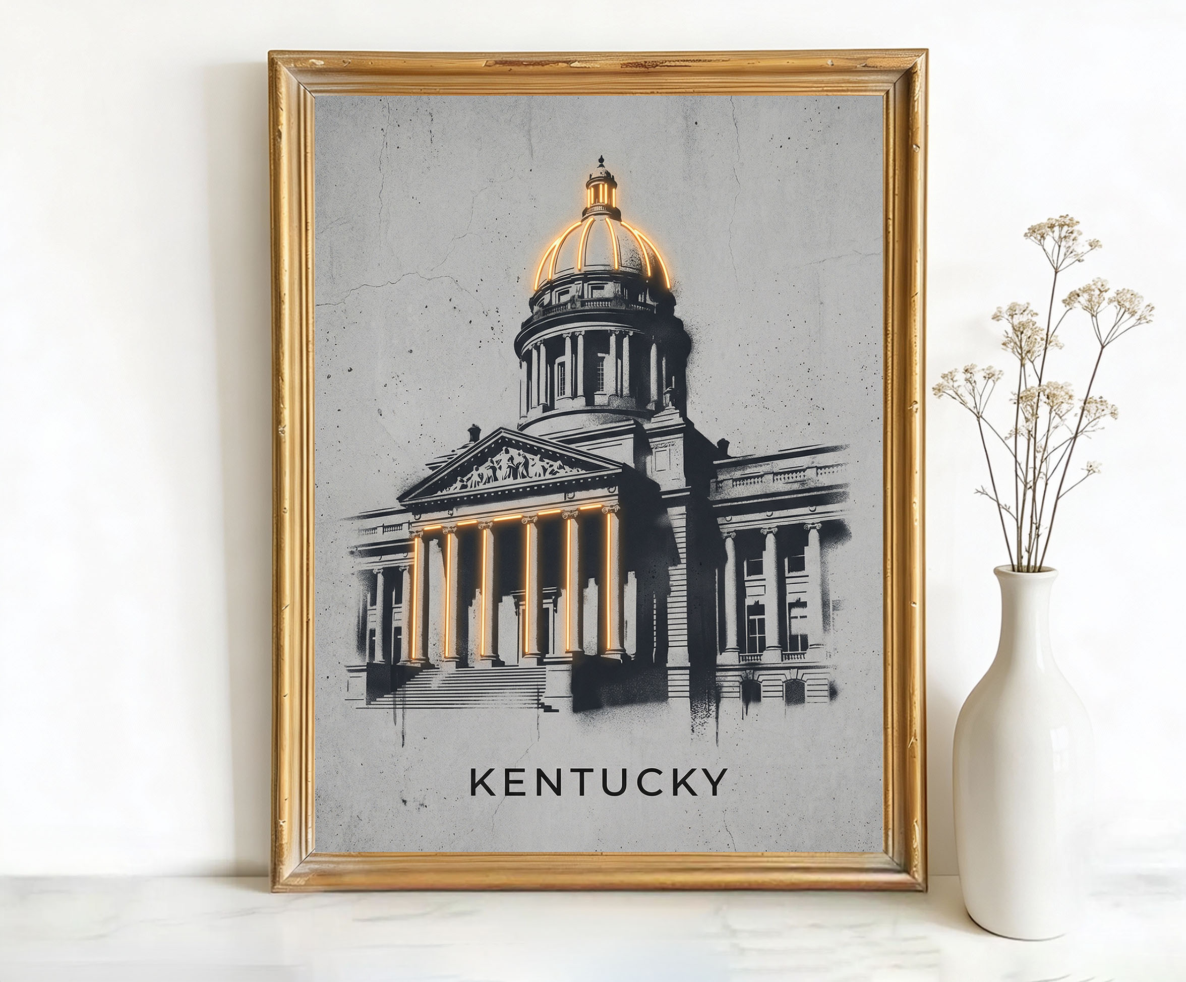 Frankfort Kentucky State Capitol Building Art