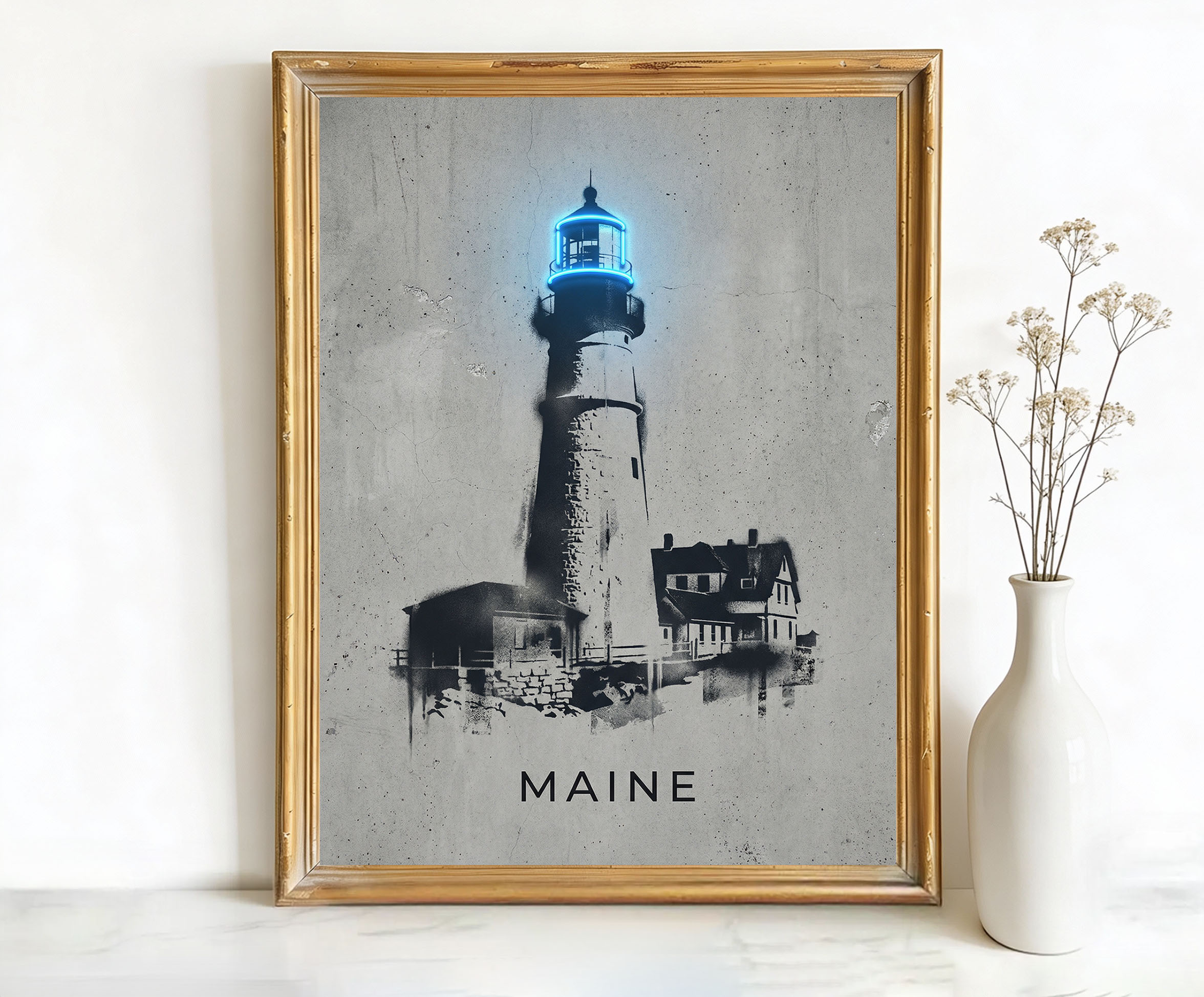 Portland Head Light Maine Head Light Lighthouse Art